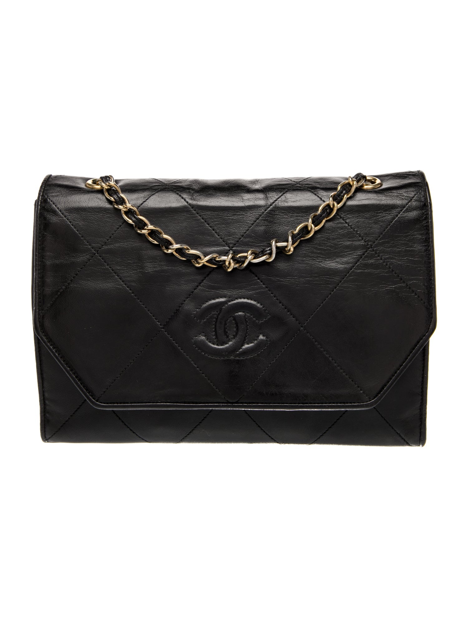 Chanel Diamond Quilt CC Flap Bag