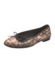 Chanel Interlocking CC Logo Leather Ballet Flats