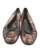 Chanel Interlocking CC Logo Leather Ballet Flats