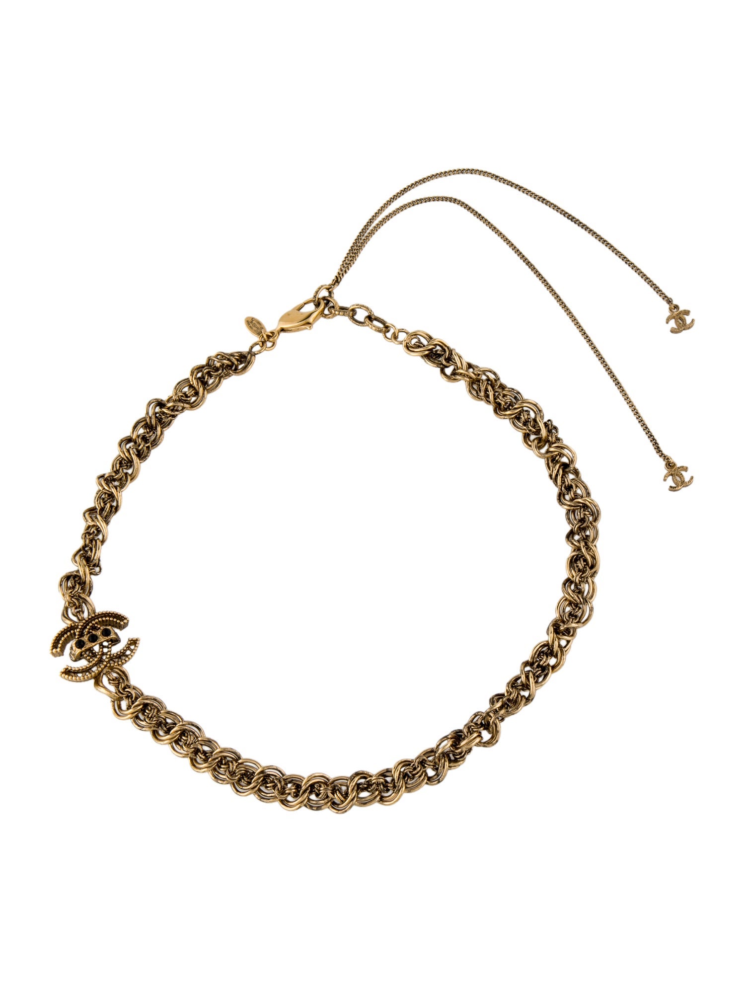 Chanel Resin CC Collar Necklace