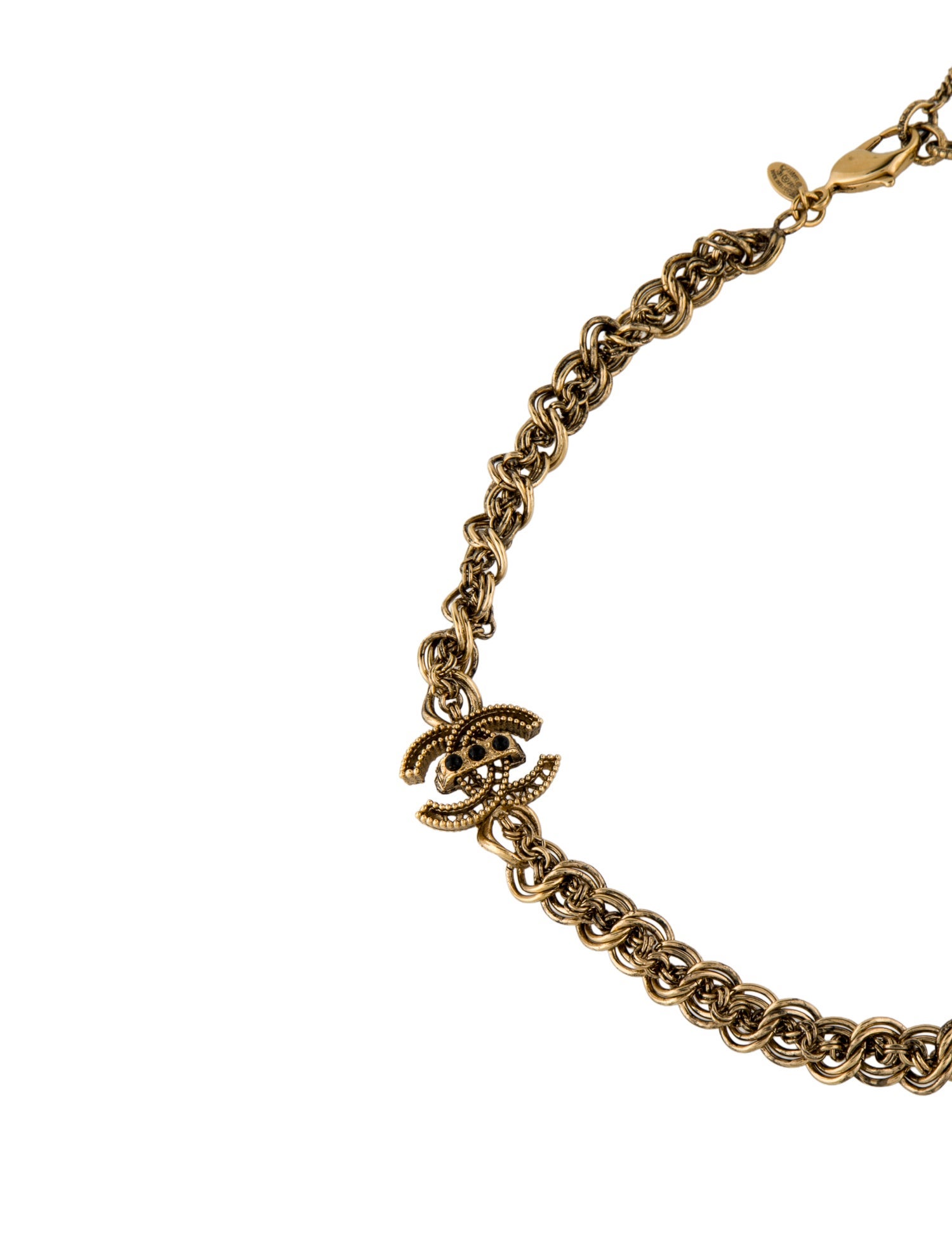 Chanel Resin CC Collar Necklace