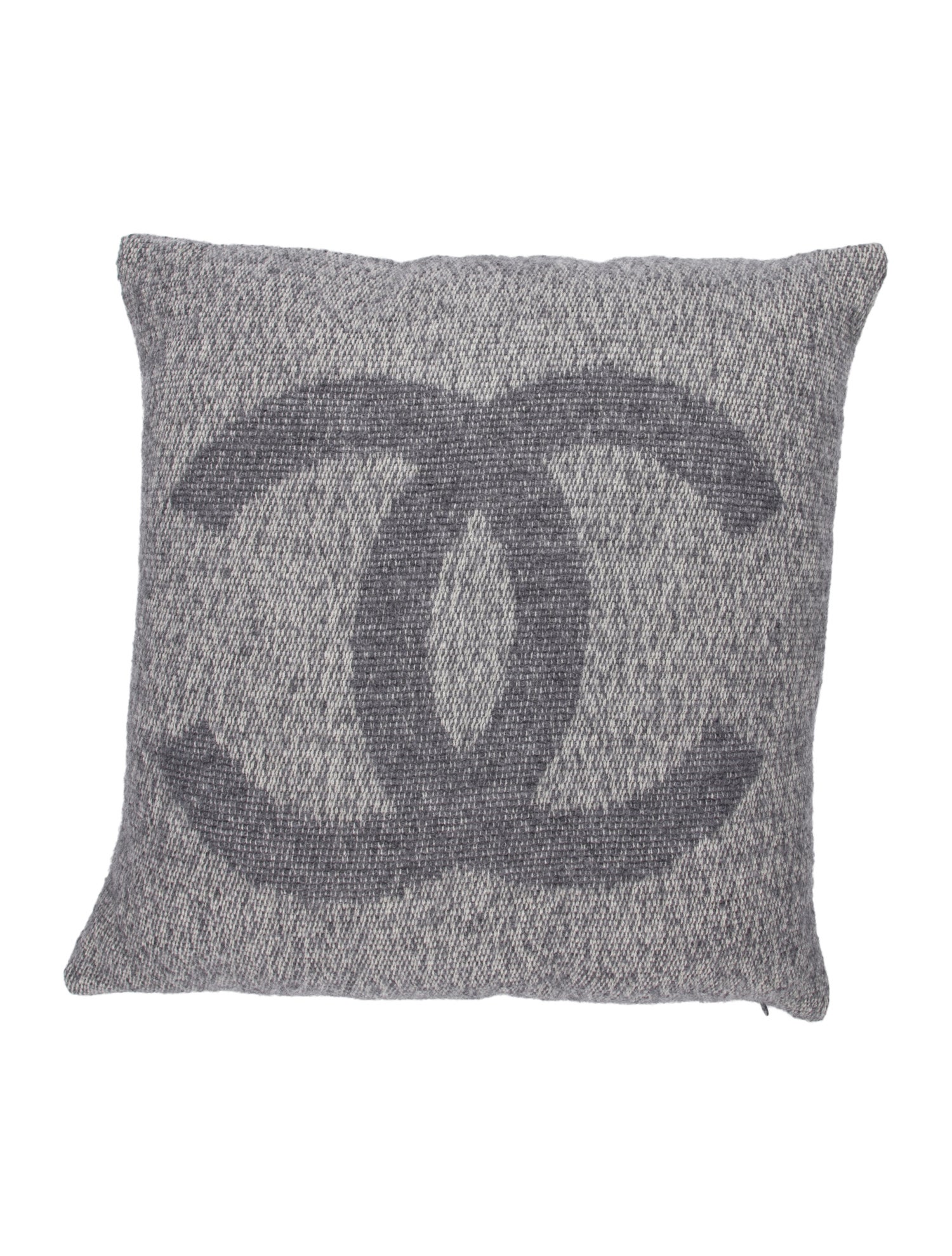 Chanel CC Cashmere & Silk Throw Pillow