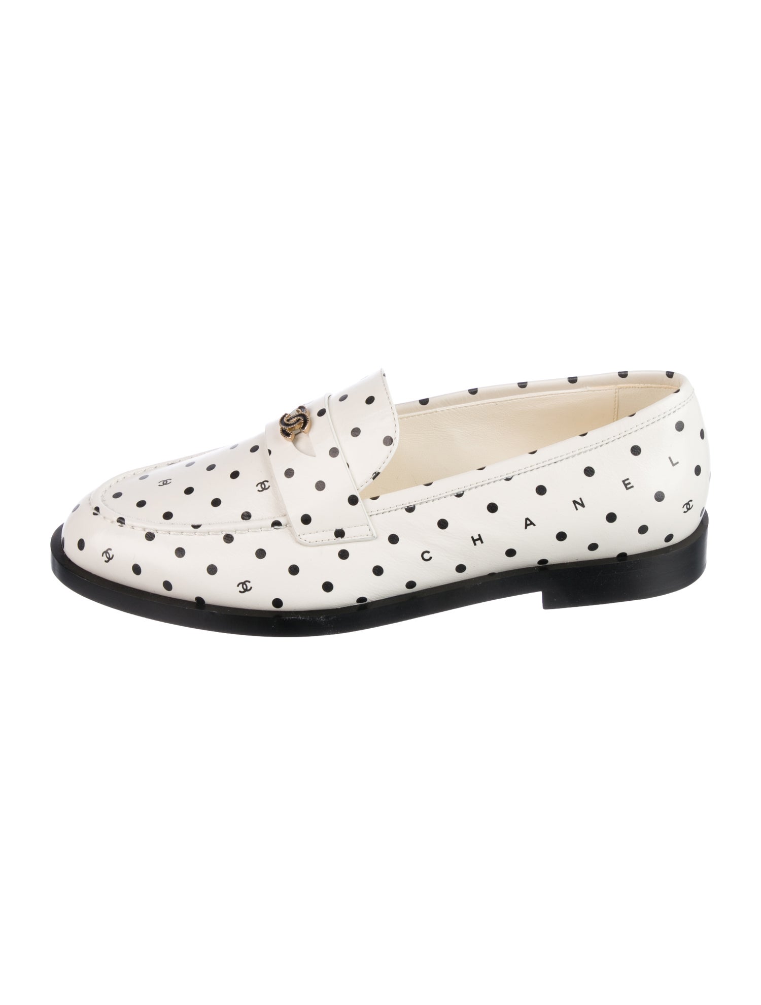 Chanel 2024 Interlocking CC Logo Loafers