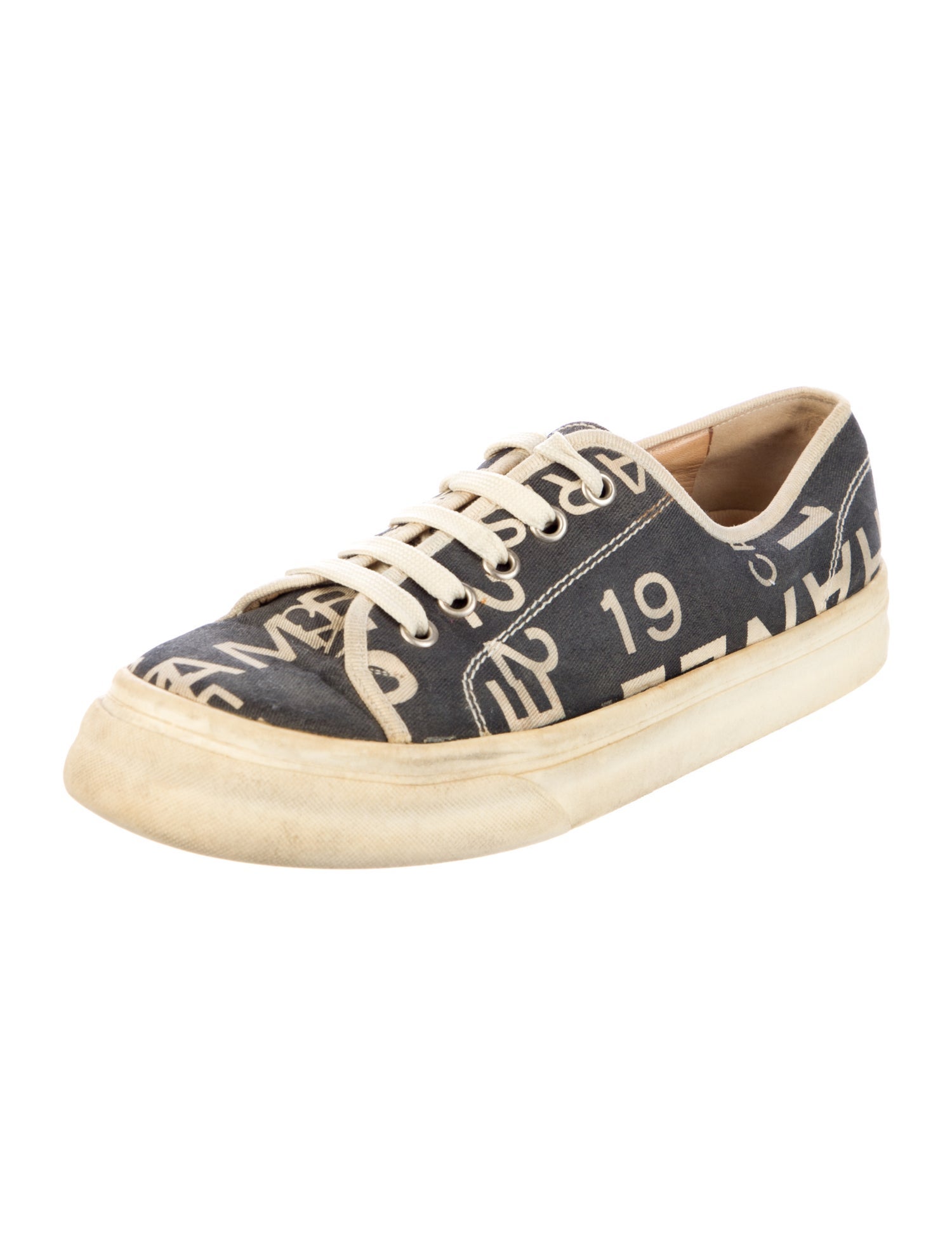Chanel Vintage Interlocking CC Logo Sneakers