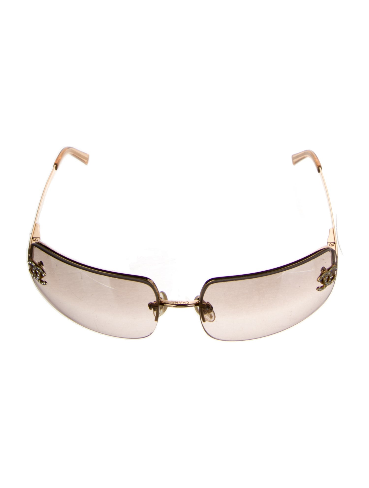 Chanel Interlocking CC Logo Shield Sunglasses