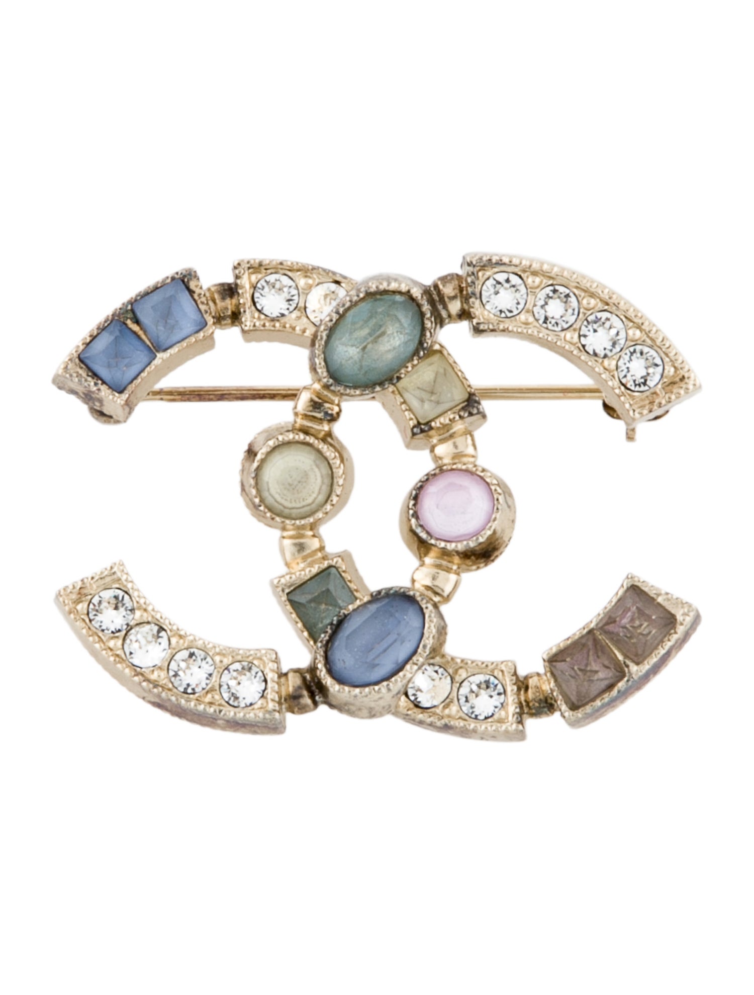 Chanel Strass CC Brooch