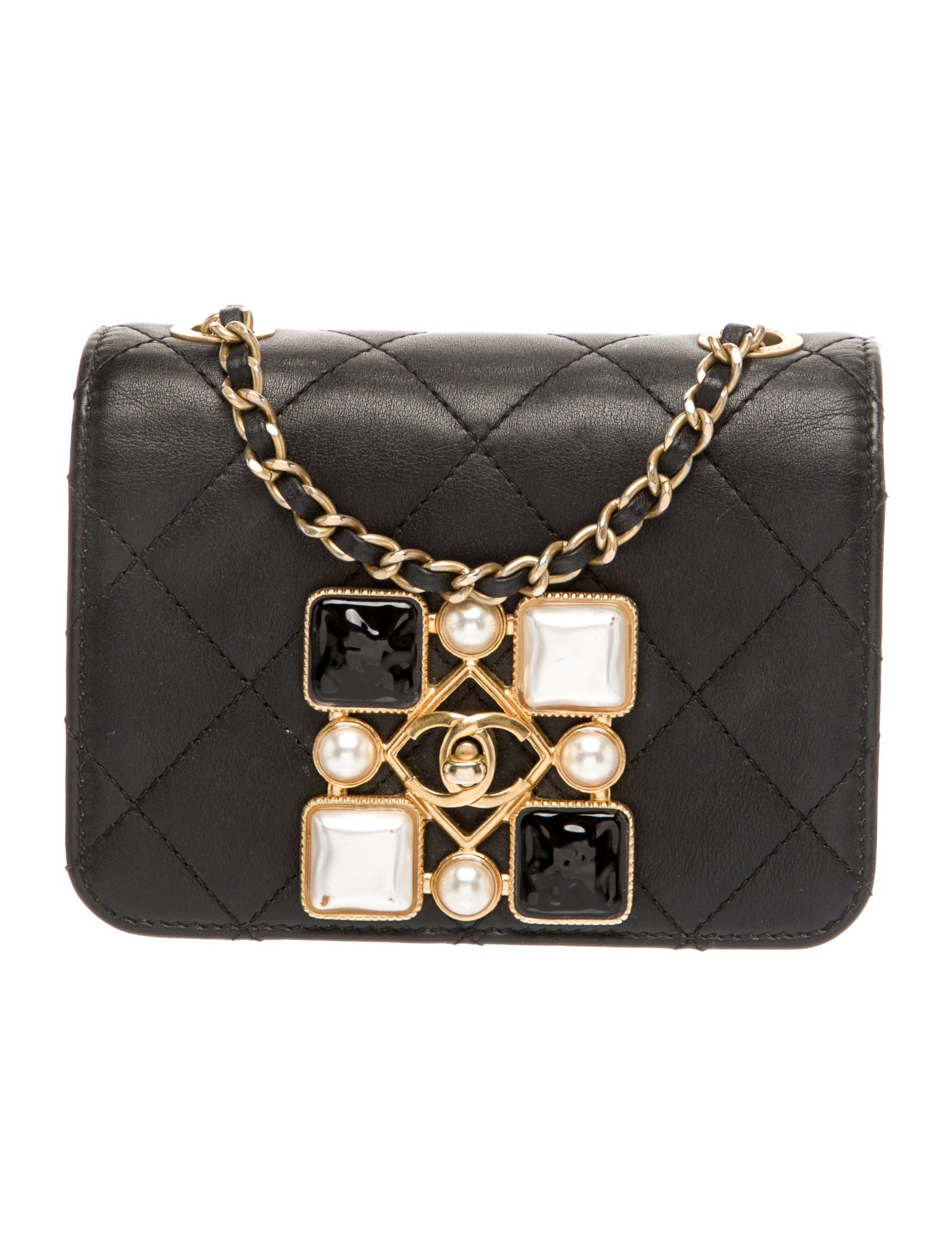 Chanel Onyx Pearl Mini Flap Bag