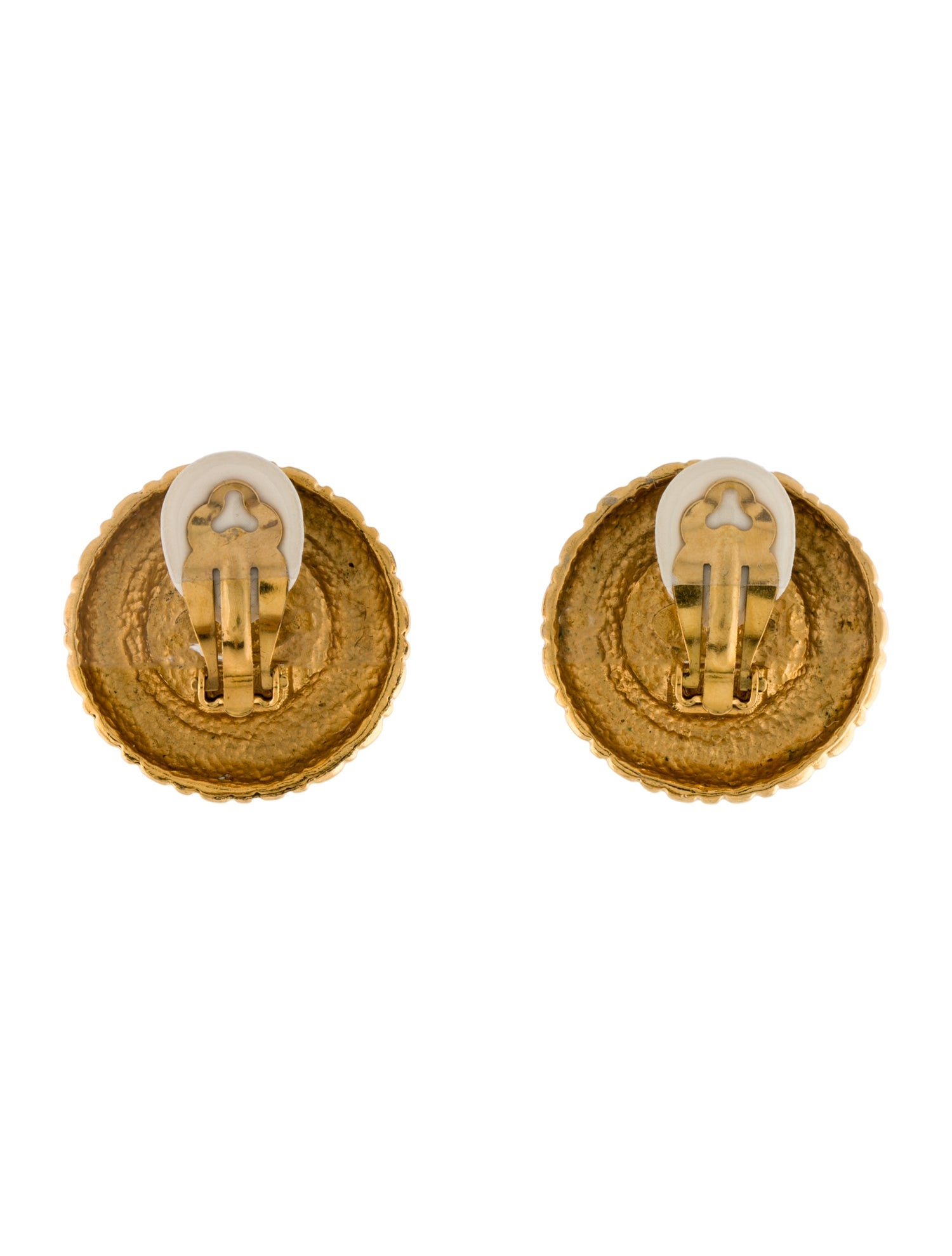 Chanel Vintage Faux Pearl Clip-On Earrings