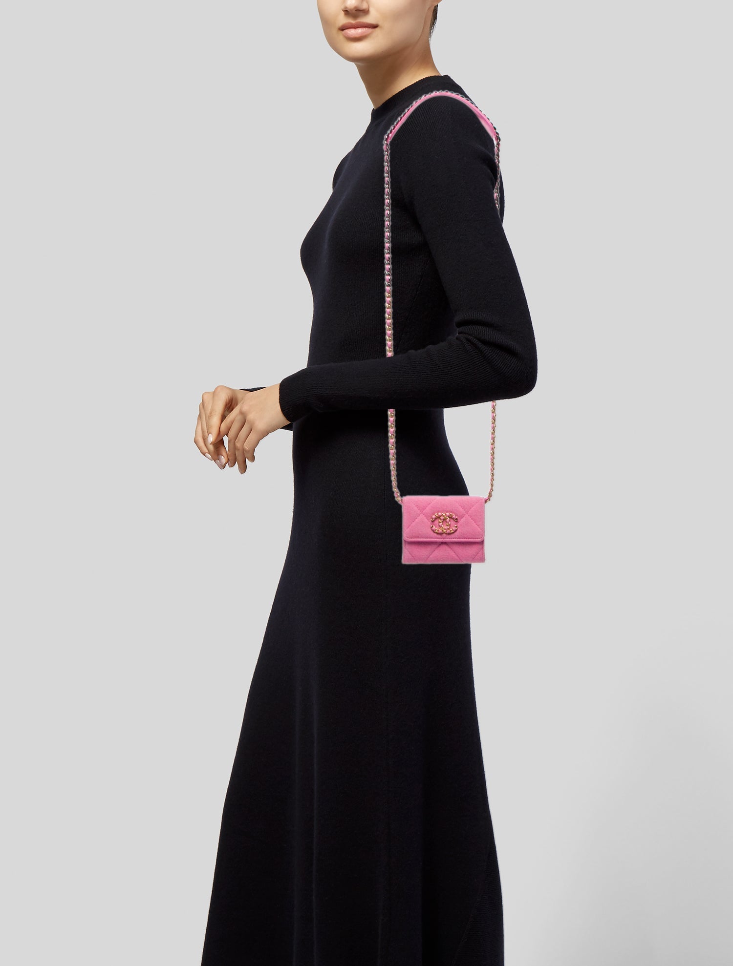 Chanel Denim 19 Wallet On Chain