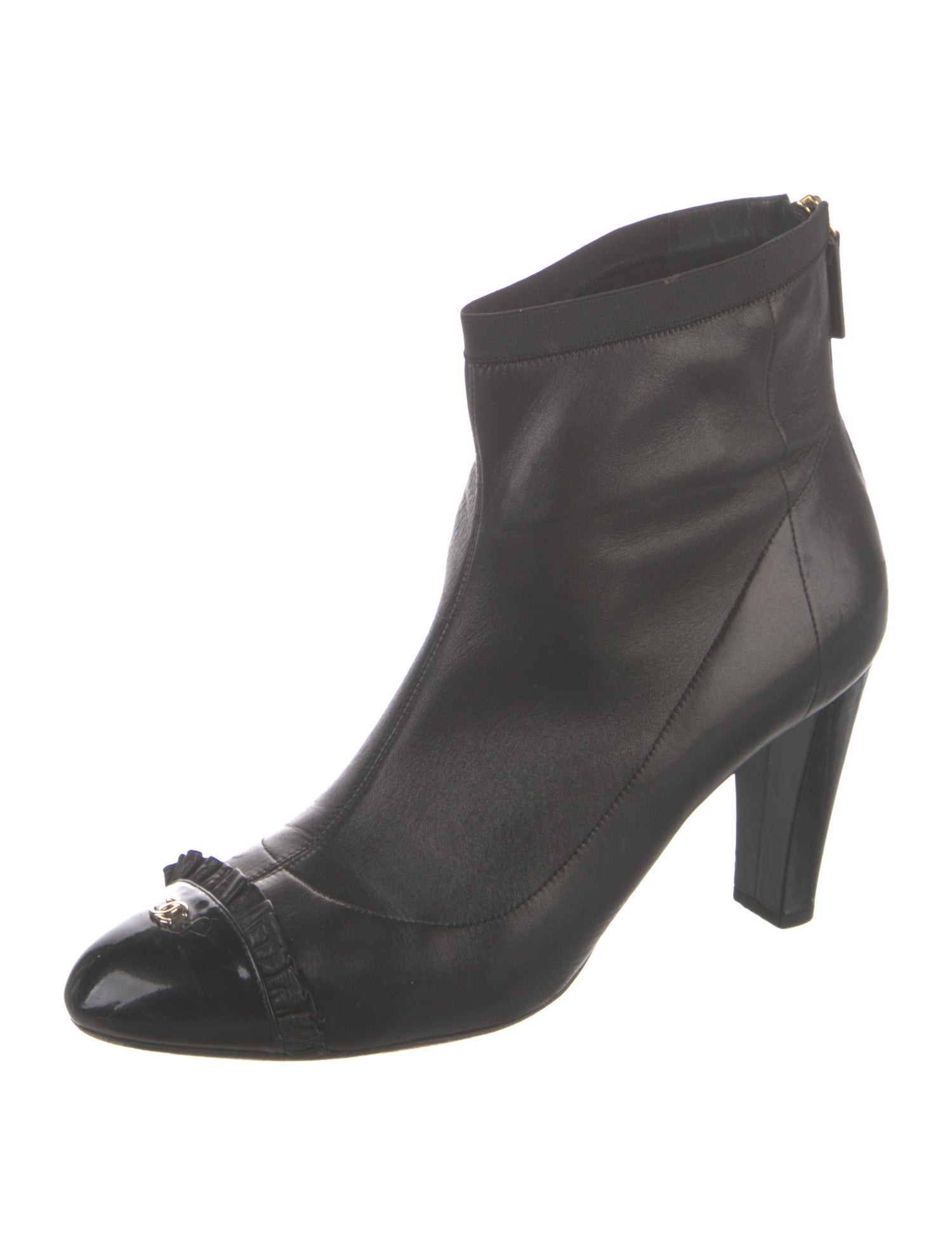 Chanel 2010 Interlocking CC Logo Boots