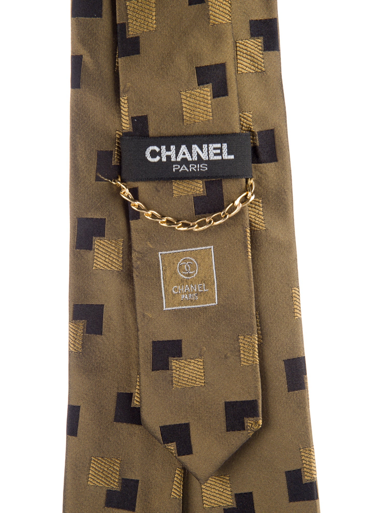 Chanel Silk Pattern Tie