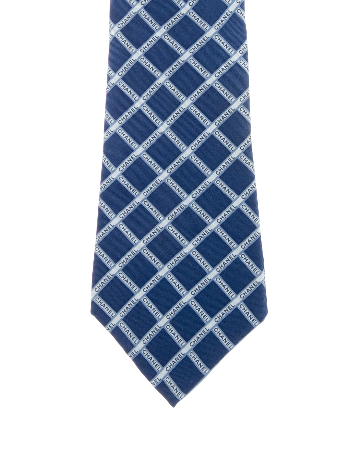 Chanel Silk Logo Tie