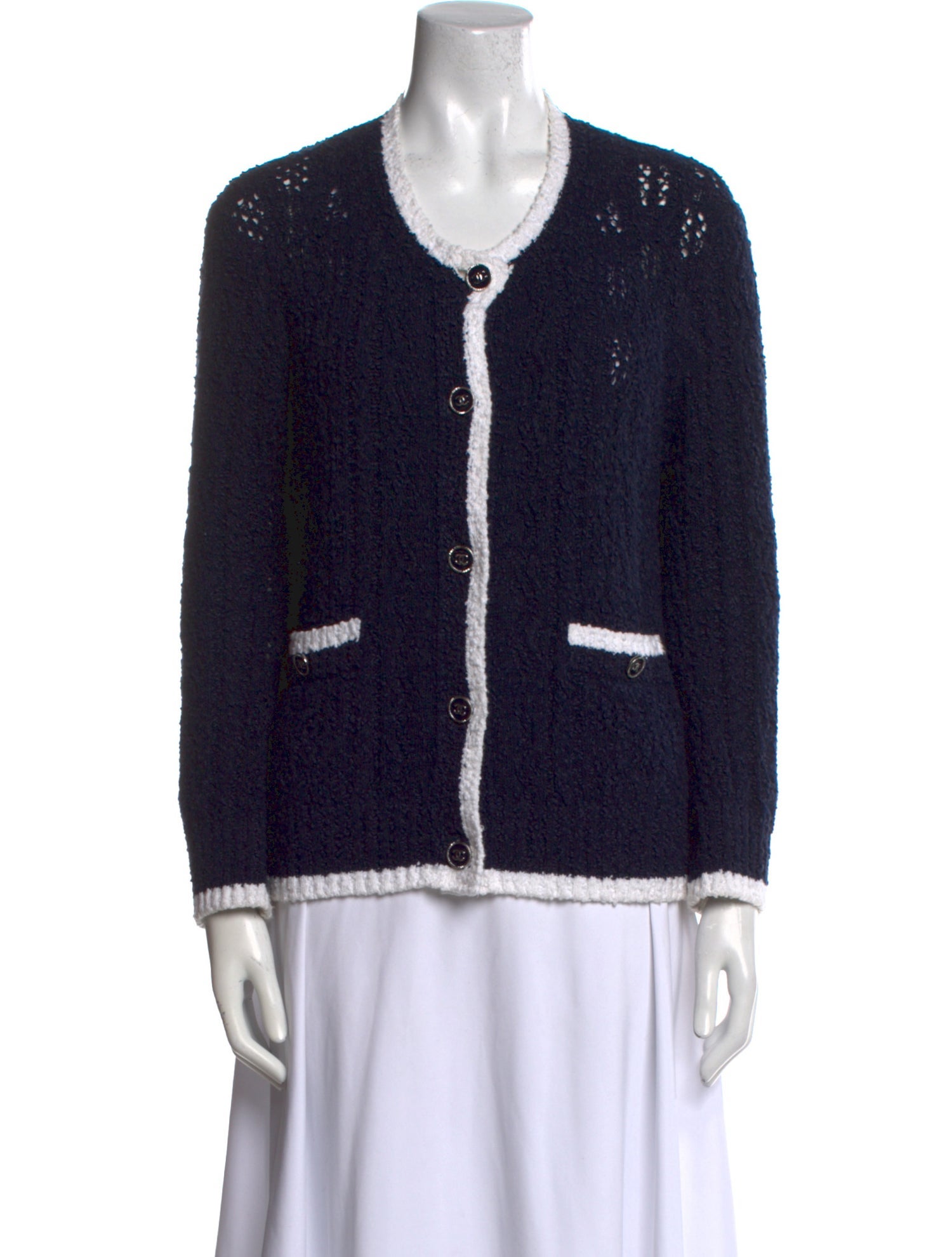 Chanel 2024 Colorblock Pattern Sweater