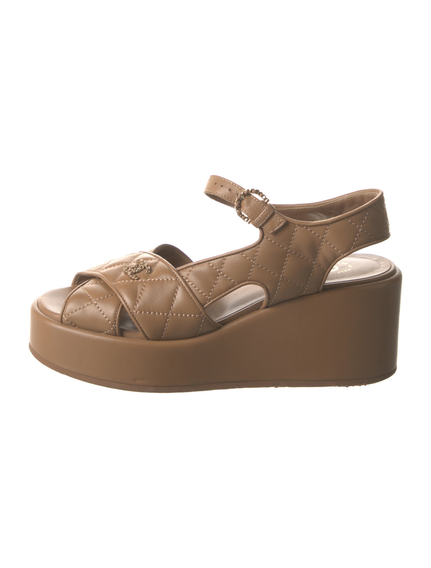 Chanel 2023 Interlocking CC Logo Sandals