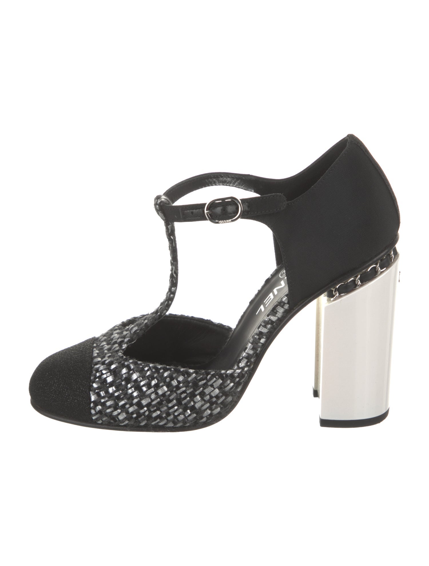 Chanel 2016 Interlocking CC Logo T-Strap Pumps