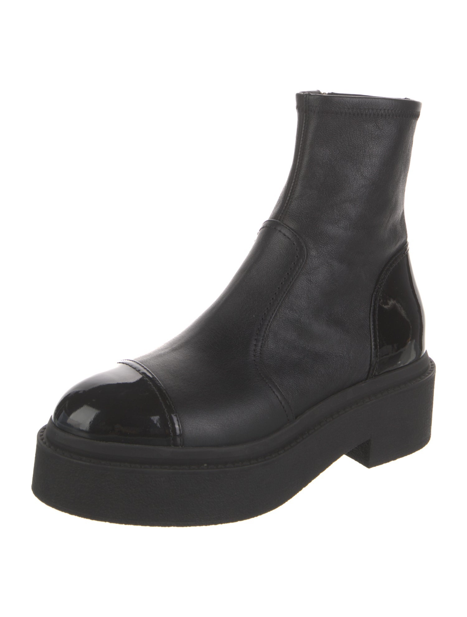 Chanel 2023 Interlocking CC Logo Combat Boots