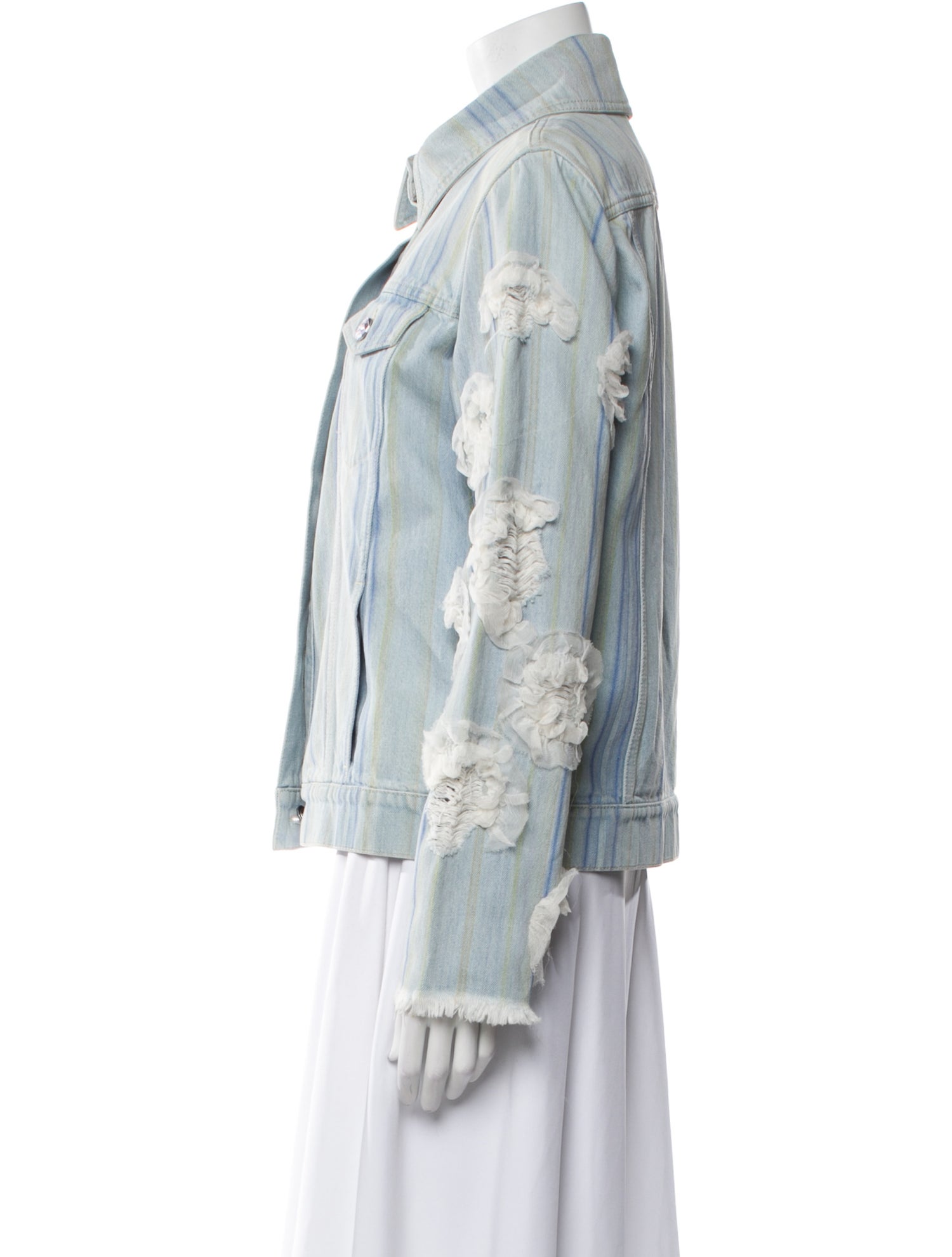 Chanel 2018 Striped Denim Jacket