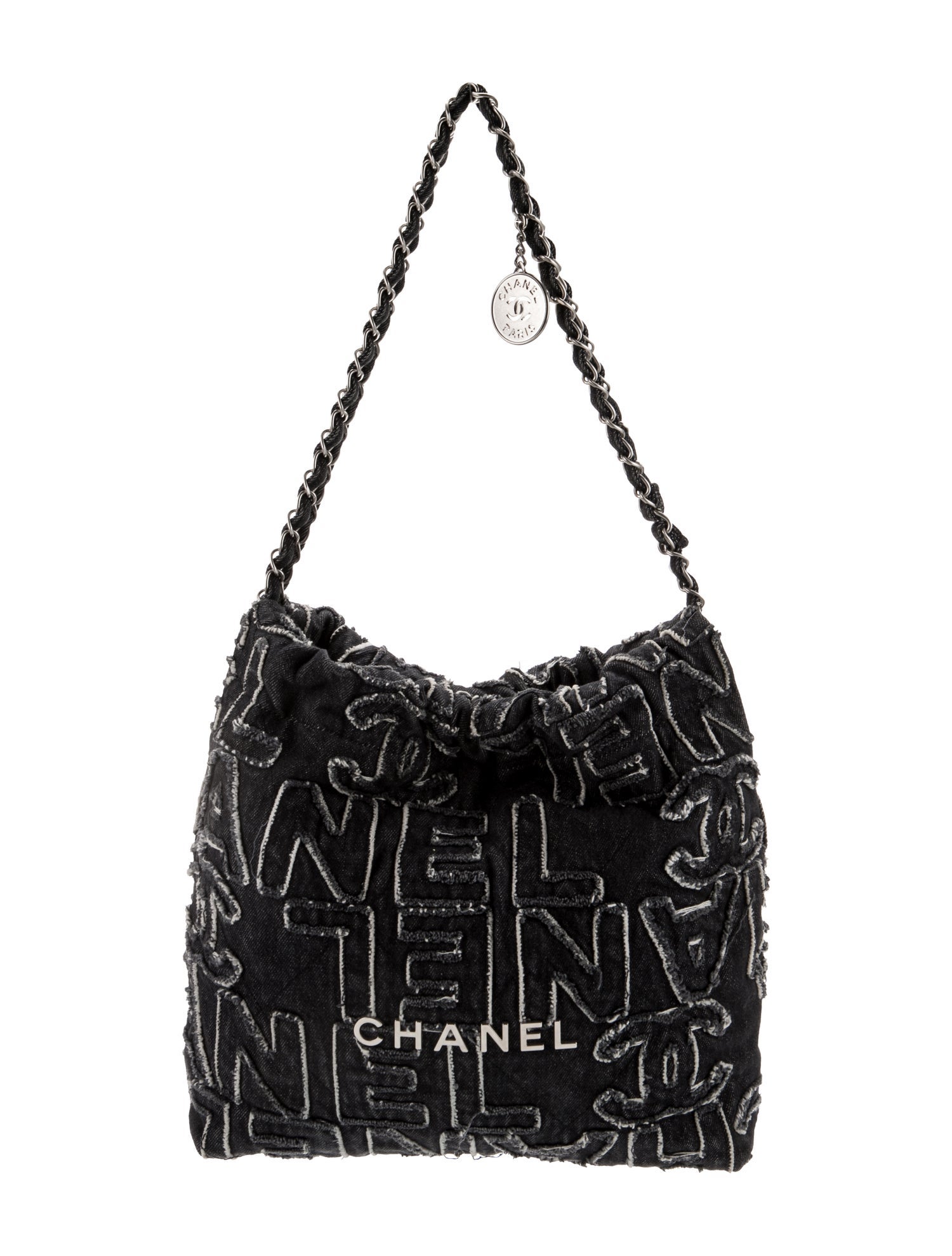 Chanel 2024 Small Denim Patchwork 22 Hobo