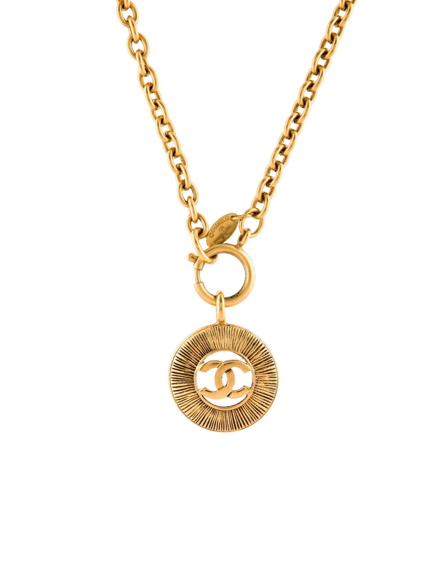 Chanel Vintage CC Pendant Necklace