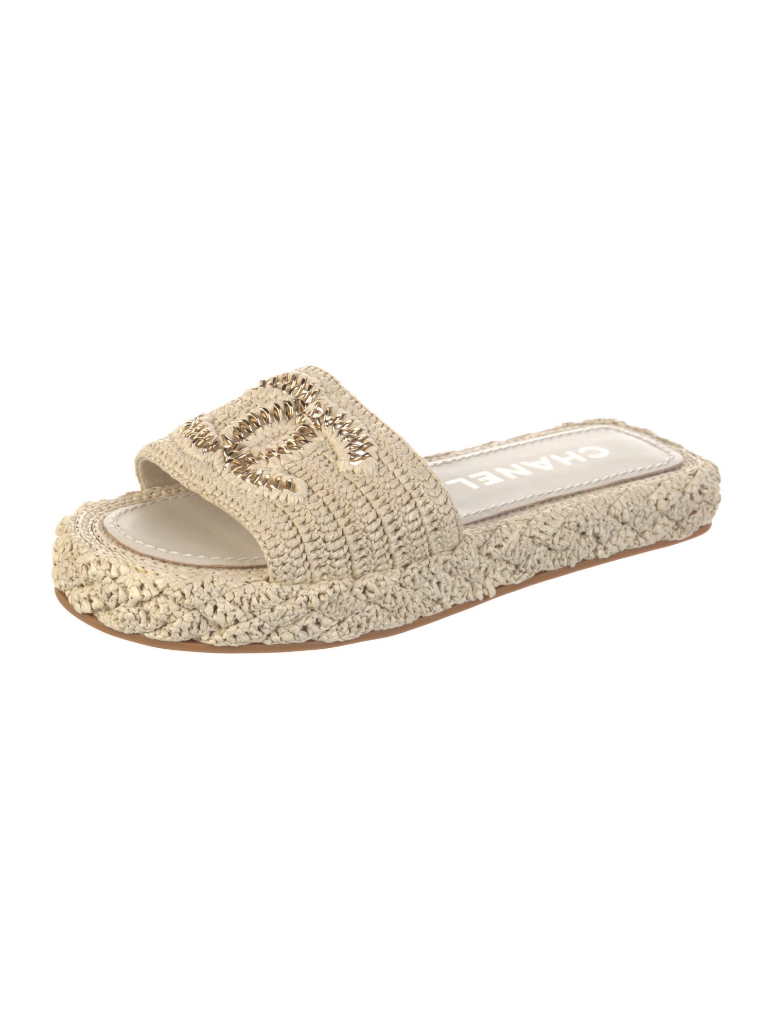 Chanel 2021 Interlocking CC Logo Espadrilles