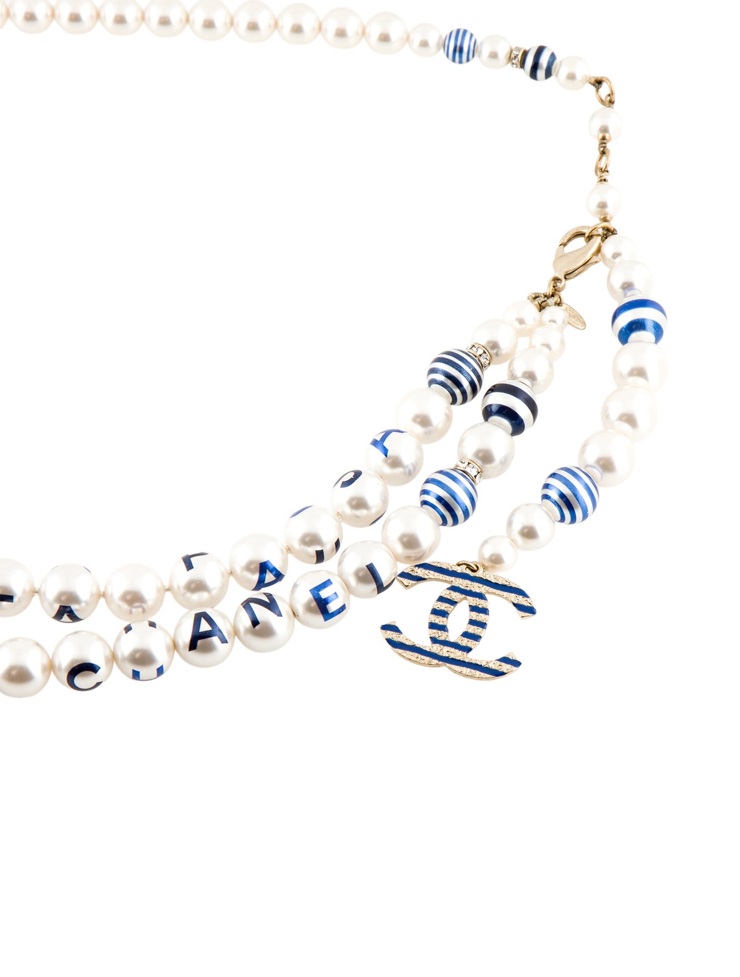 Chanel Interlocking CC Logo Skinny Chain-Link Belt