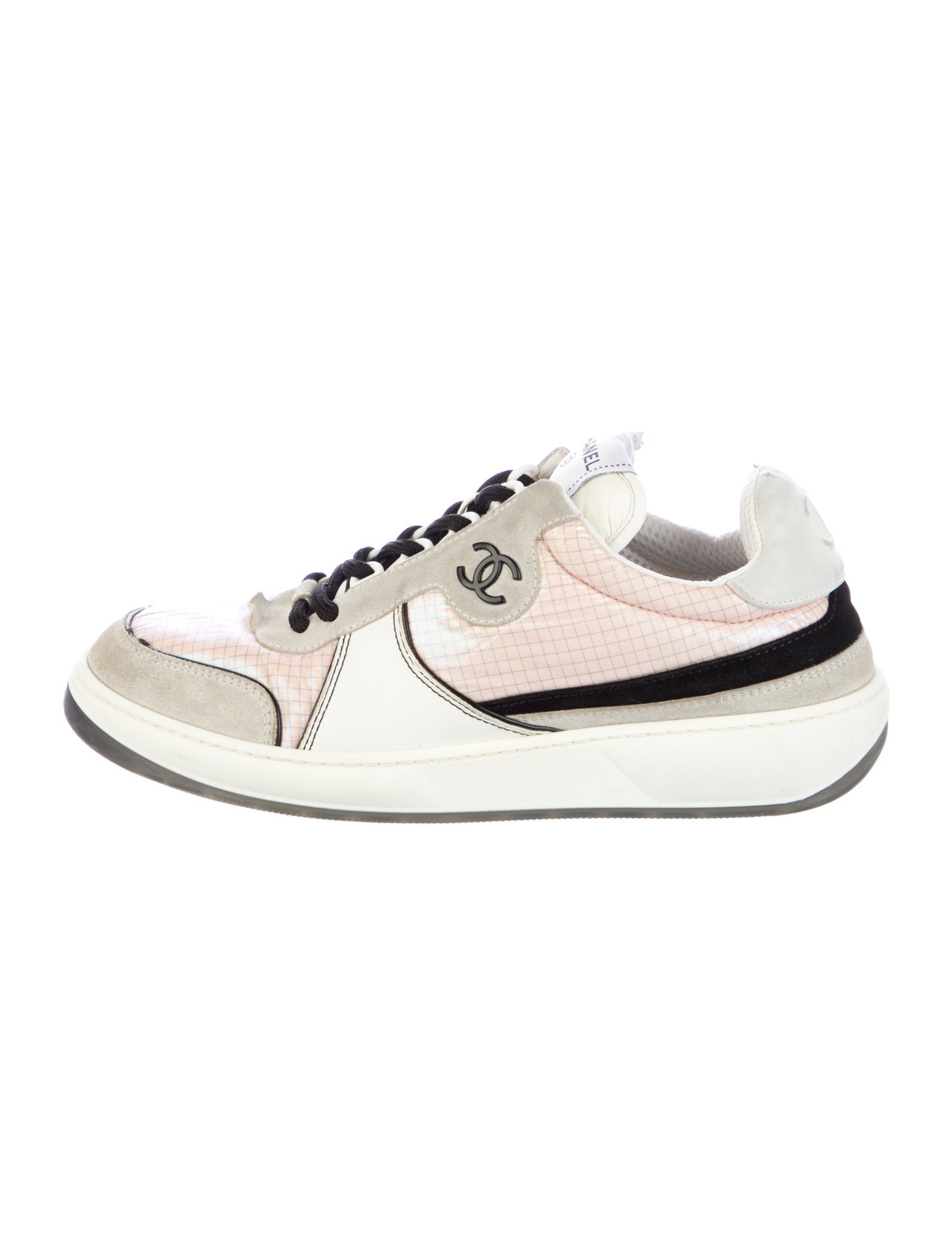 Chanel Interlocking CC Logo Nylon Sneakers