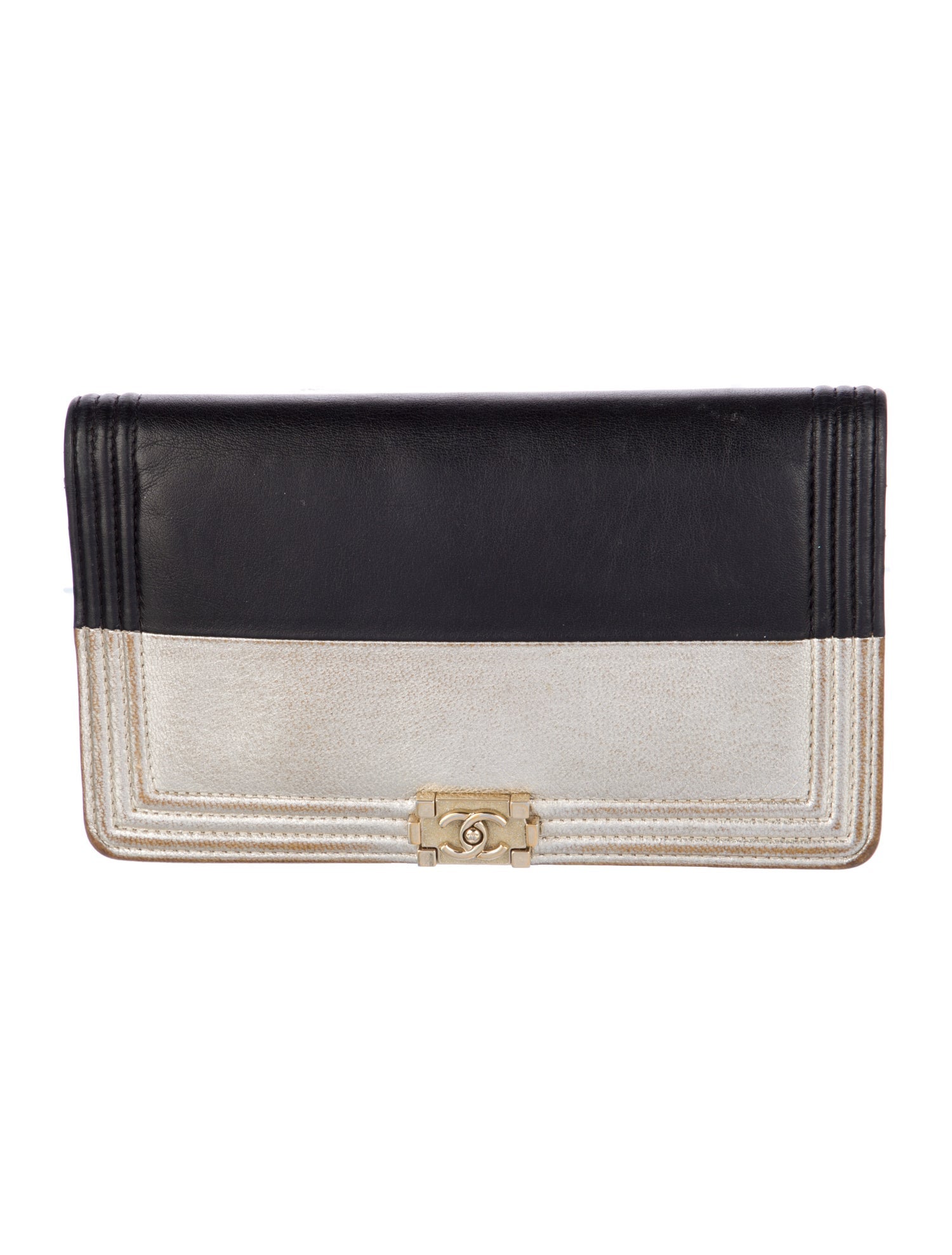 Chanel 2015-2016 Two-Tone Continental Wallet