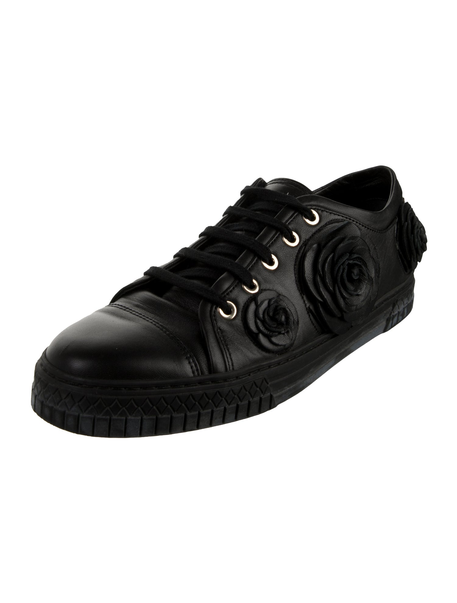 Chanel 2018 Camellia Accent Sneakers