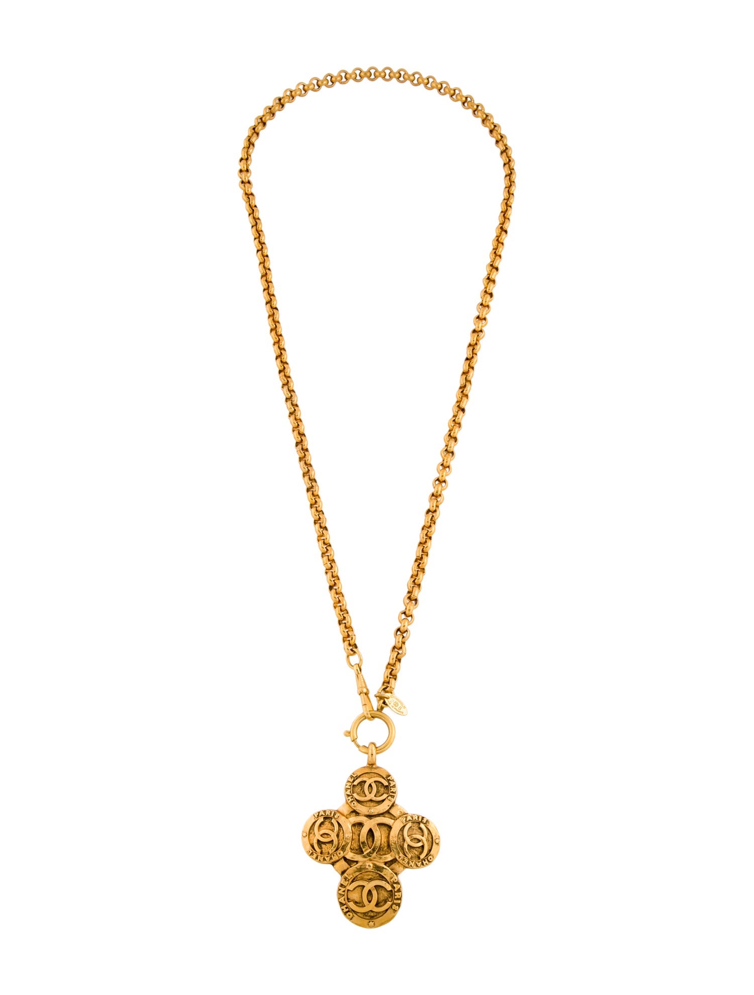 Chanel Vintage CC Pendant Necklace