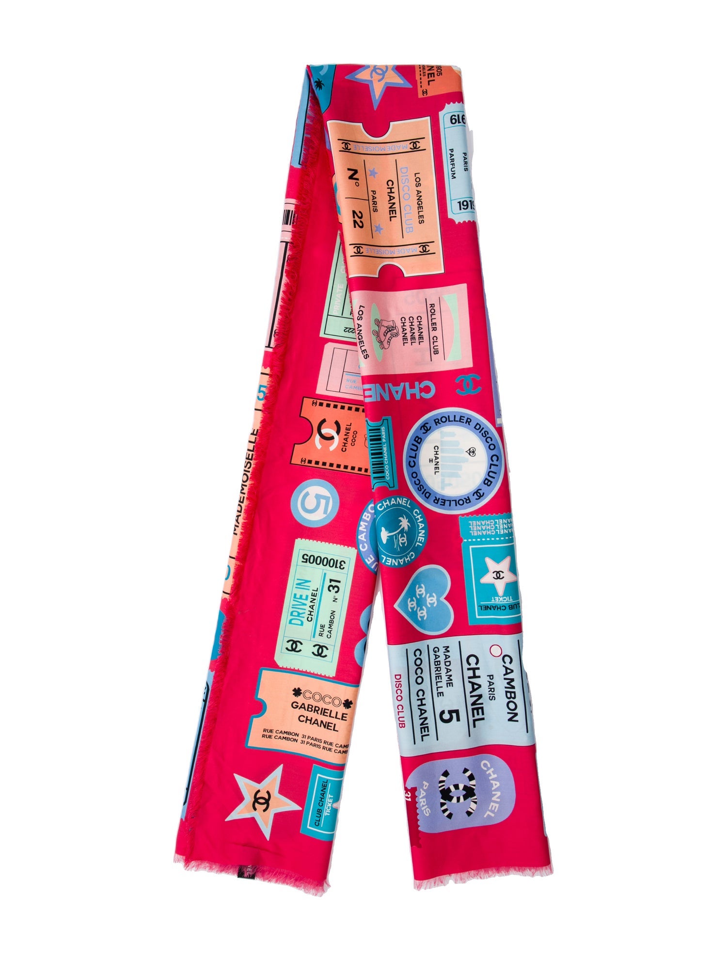 Chanel Interlocking CC Logo Scarf