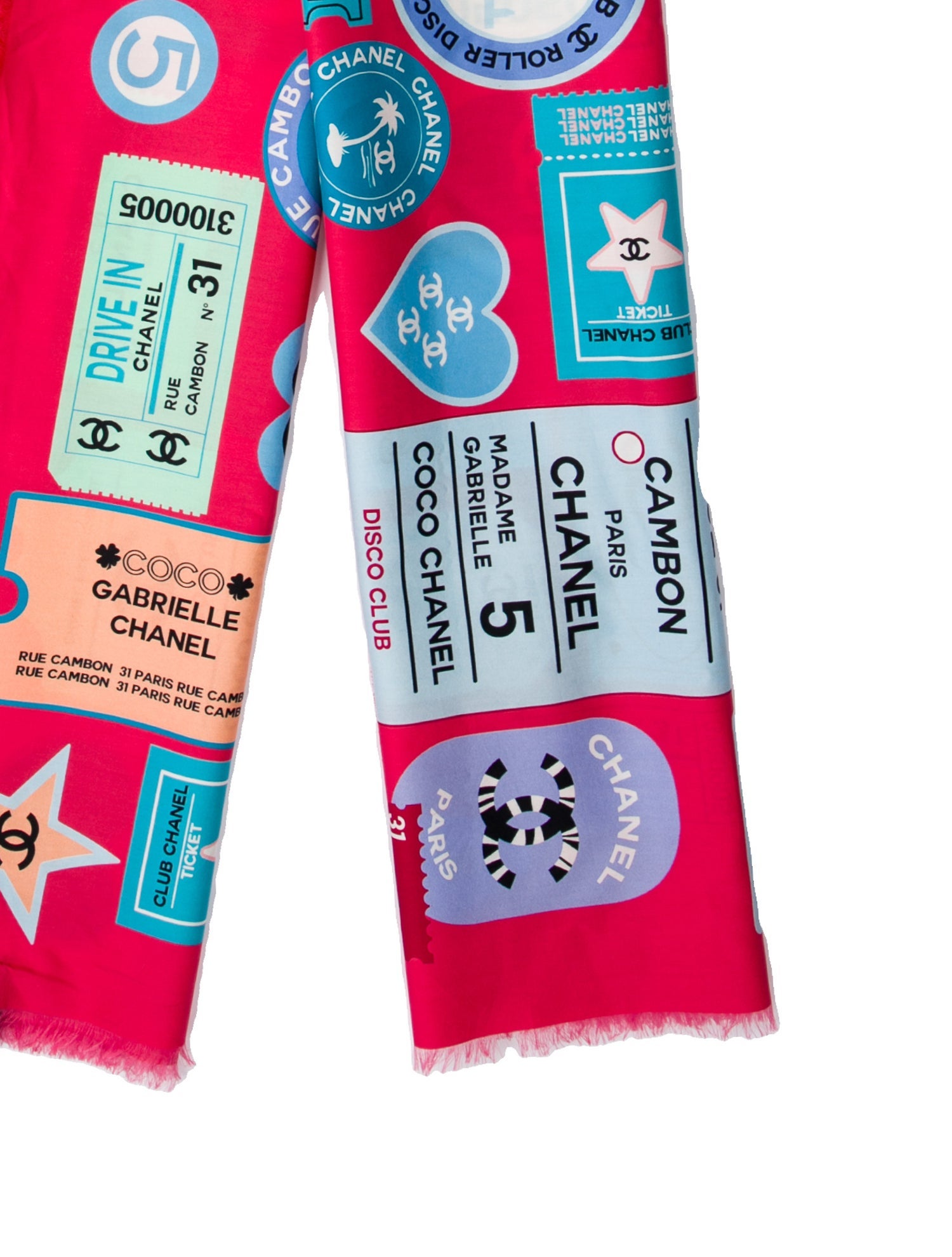 Chanel Interlocking CC Logo Scarf