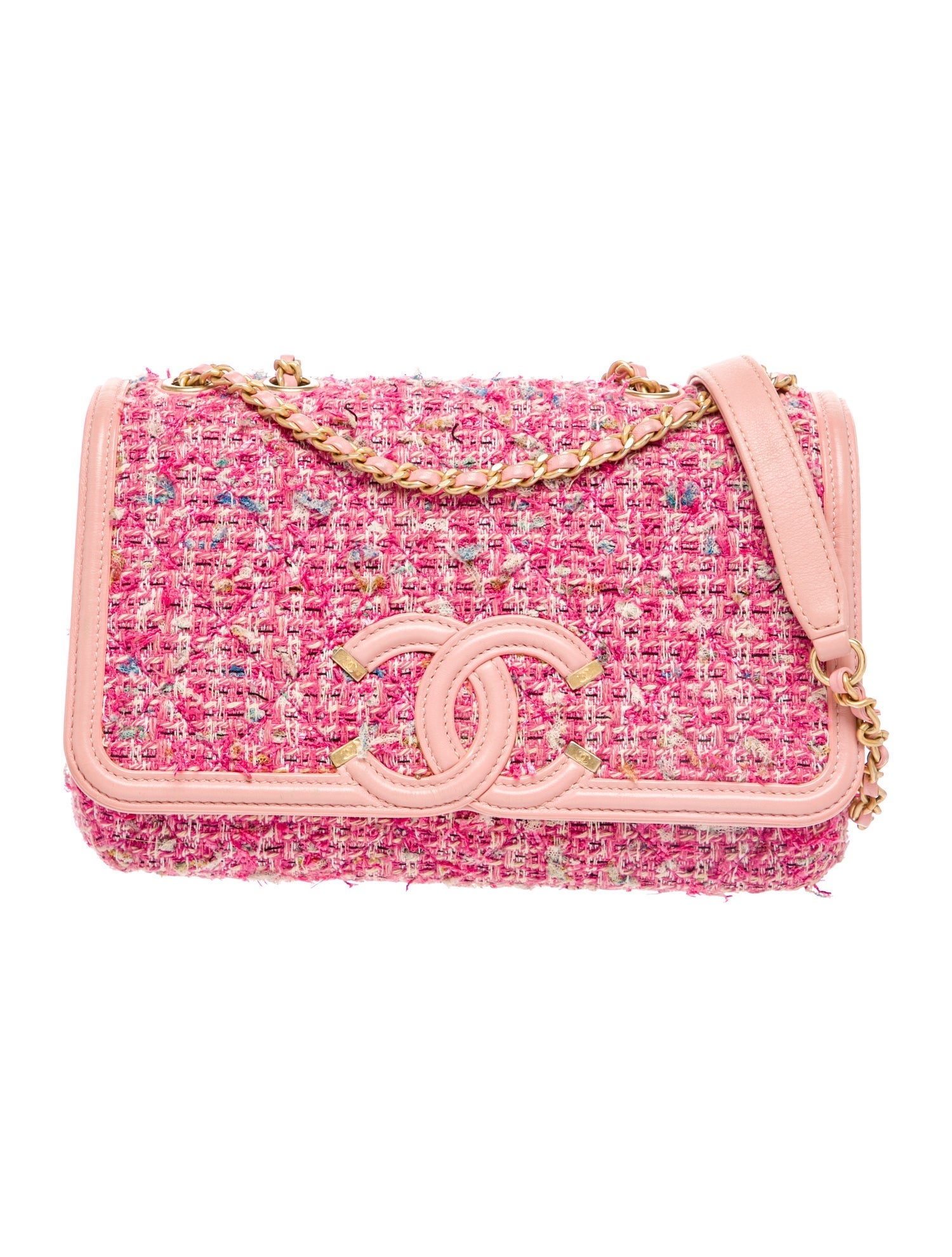 Chanel Small Tweed Filigree Flap Bag