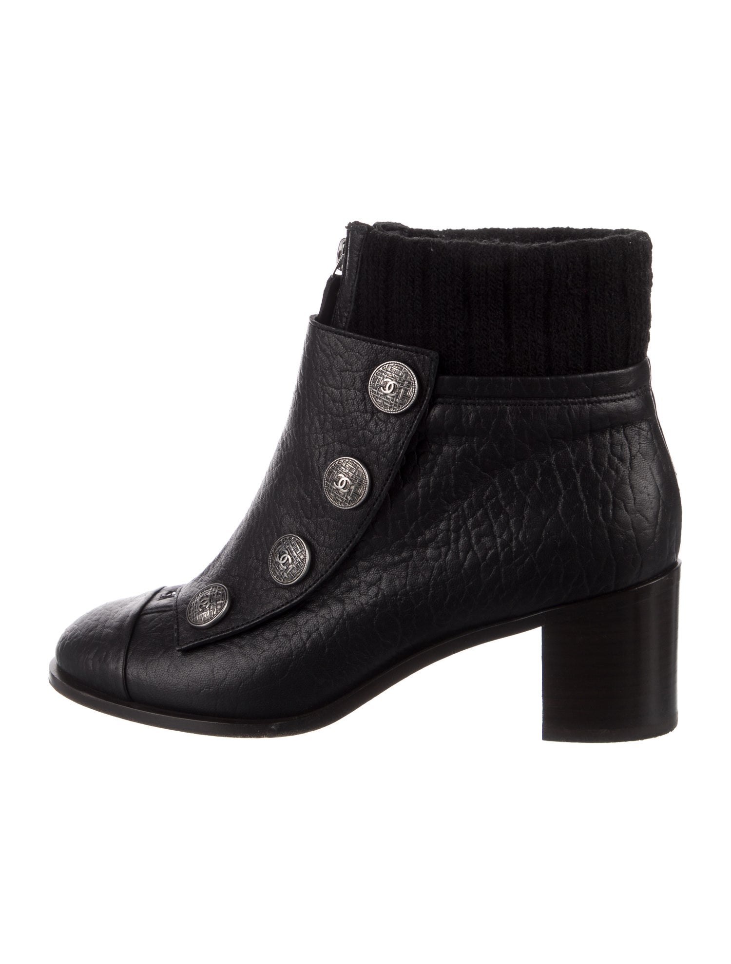 Chanel 2013 Interlocking CC Logo Boots