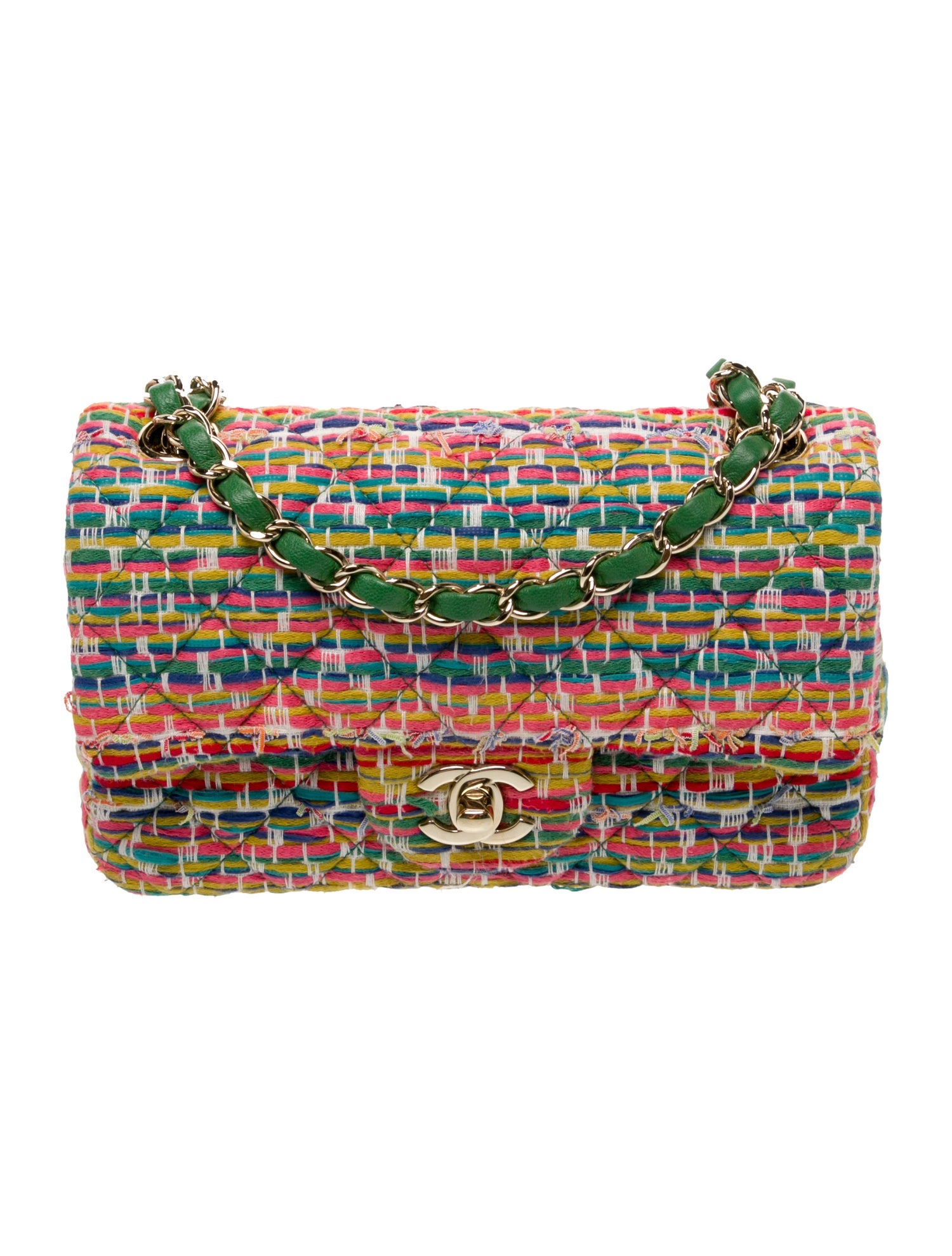 Chanel Rectangular Mini Tweed Single Flap Bag