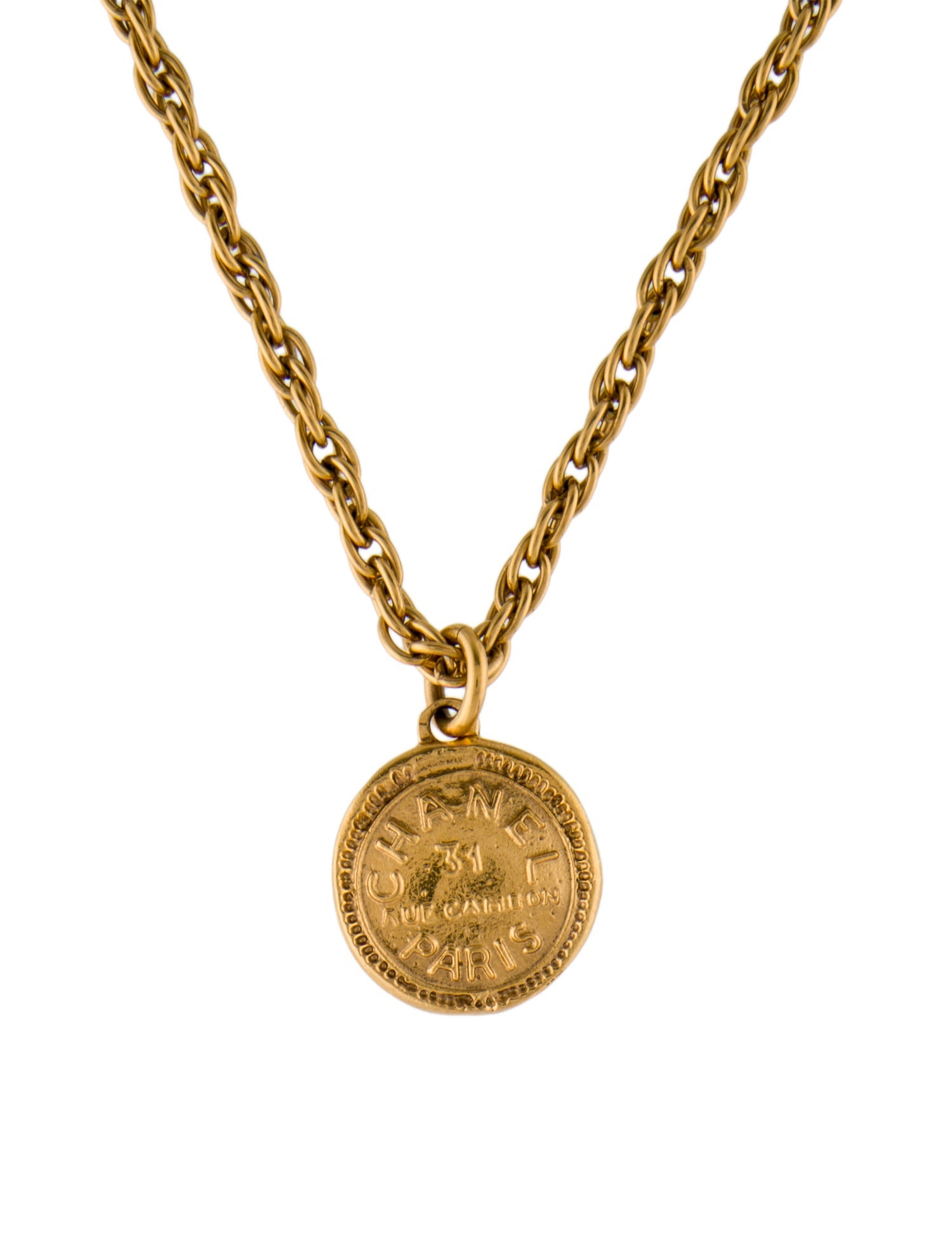 Chanel Vintage 31 Rue Cambon Pendant Necklace