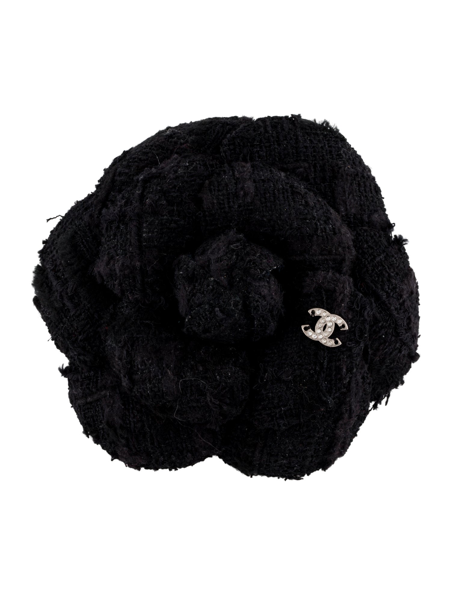 Chanel Strass CC Camellia Flower Brooch
