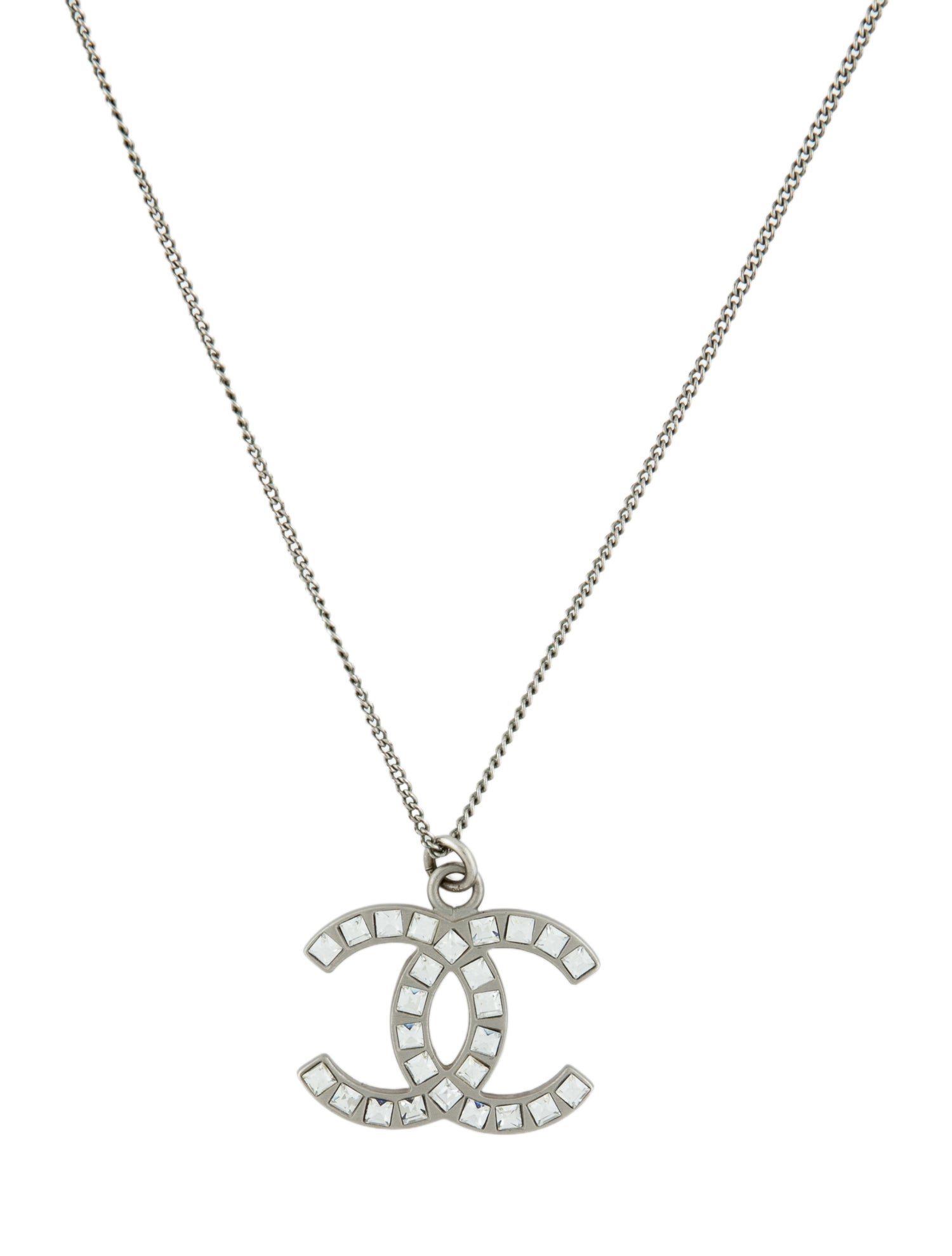 Chanel Strass CC Pendant Necklace