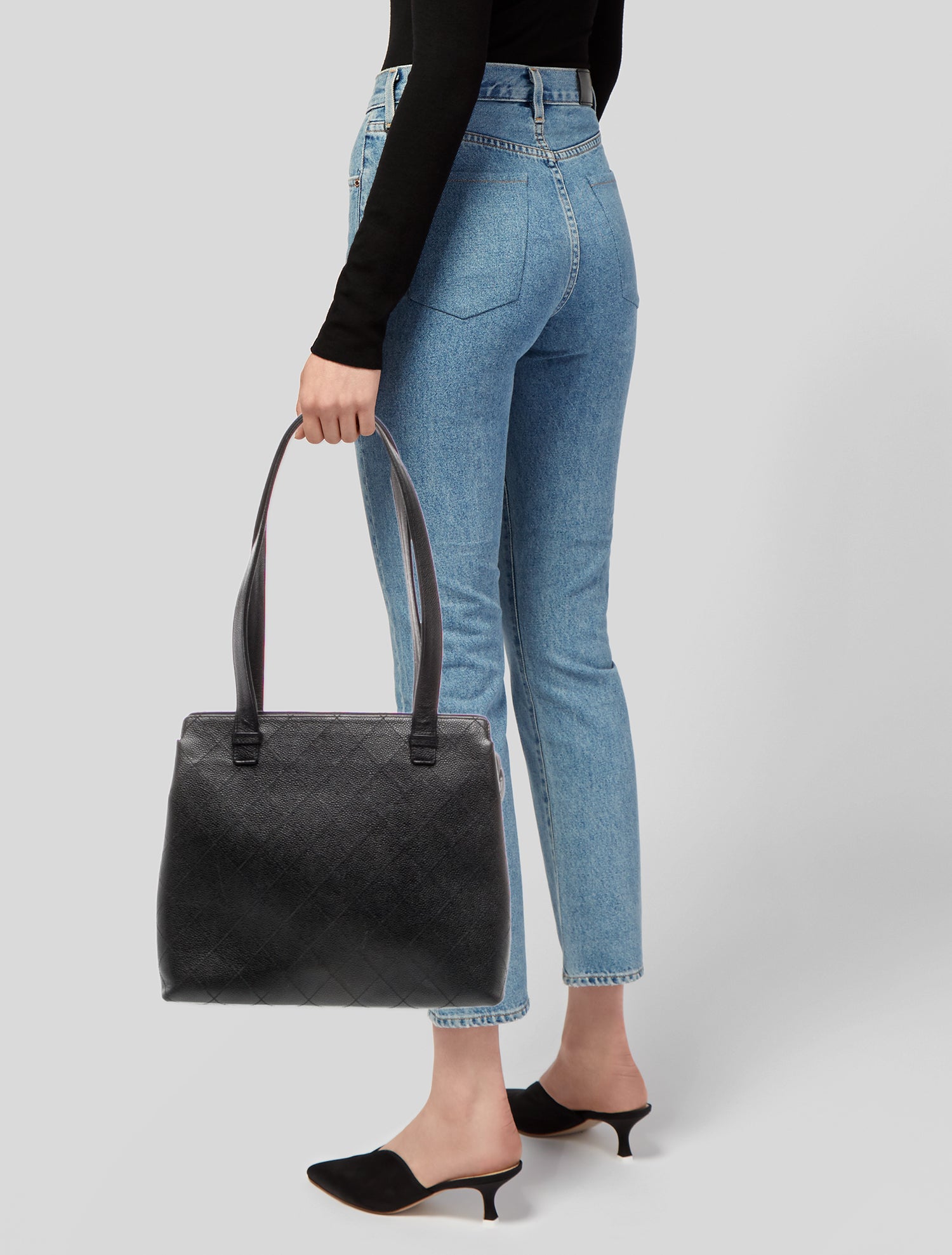 Chanel Quilted Caviar Tote