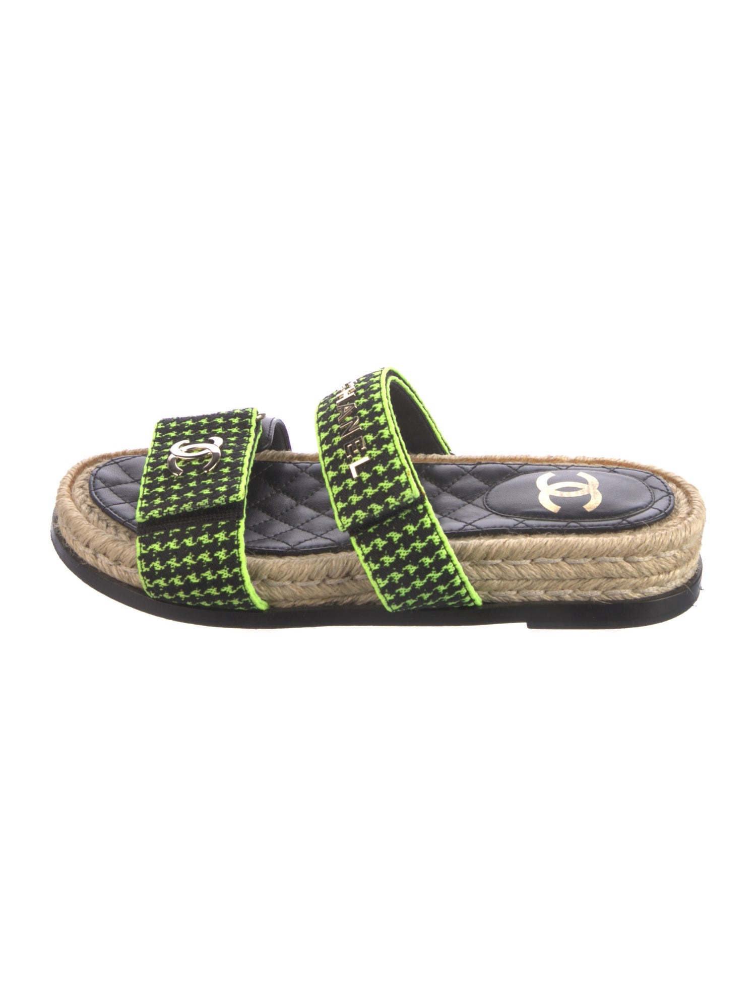 Chanel 2021 Interlocking CC Logo Espadrilles
