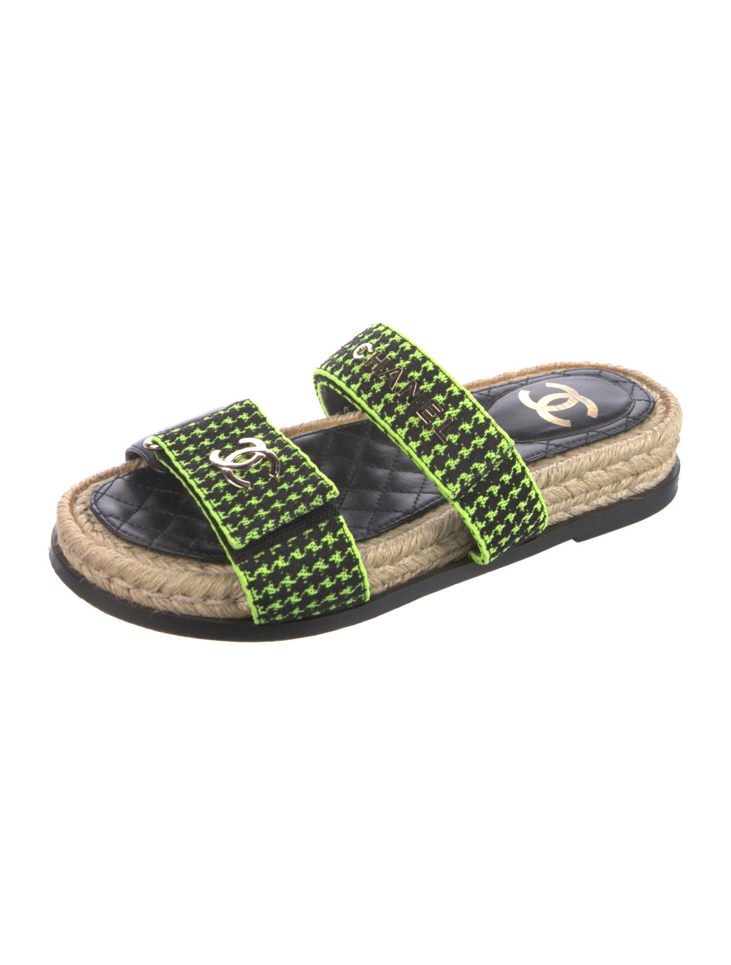 Chanel 2021 Interlocking CC Logo Espadrilles