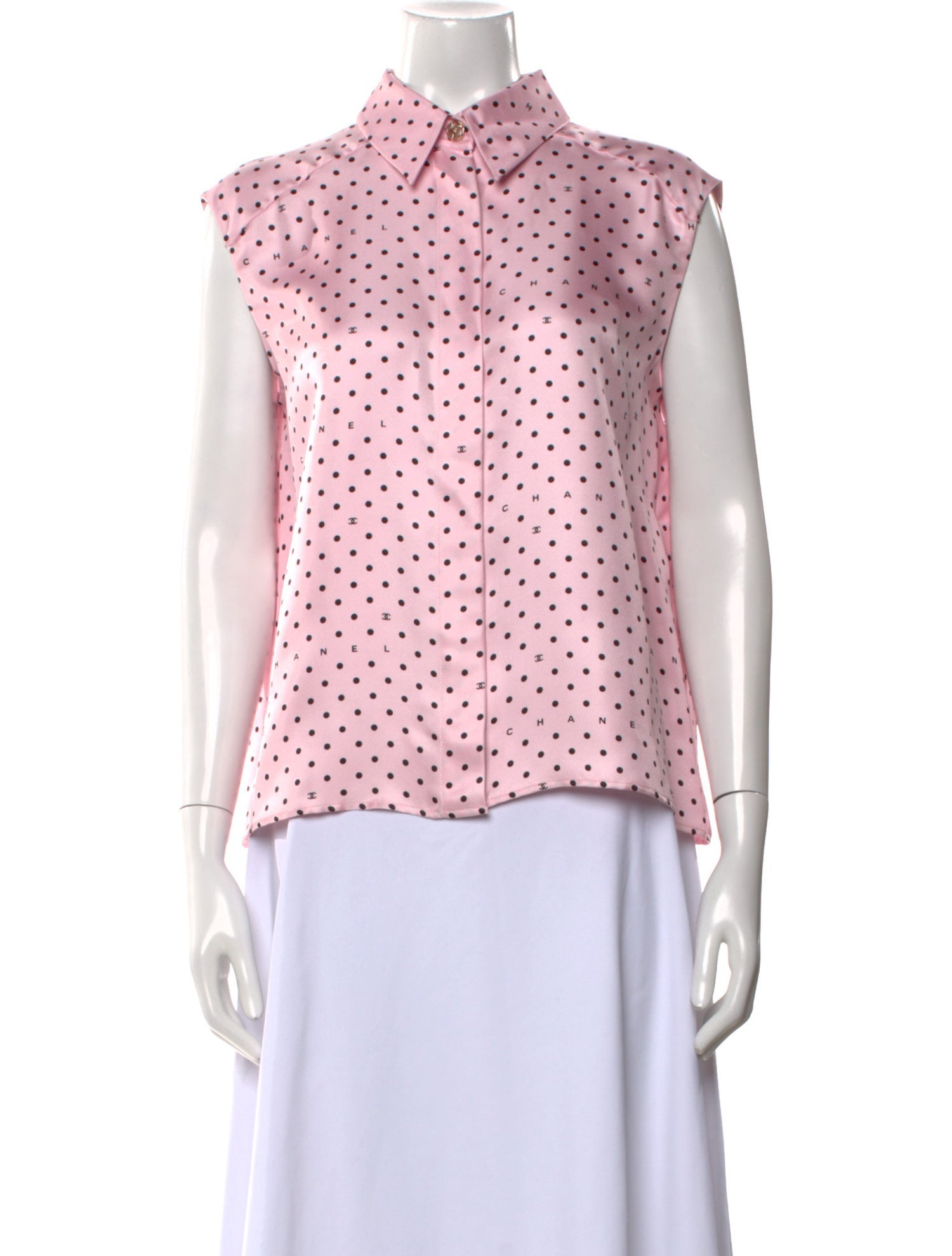 Chanel 2024 Silk Button-Up Top w/ Tags