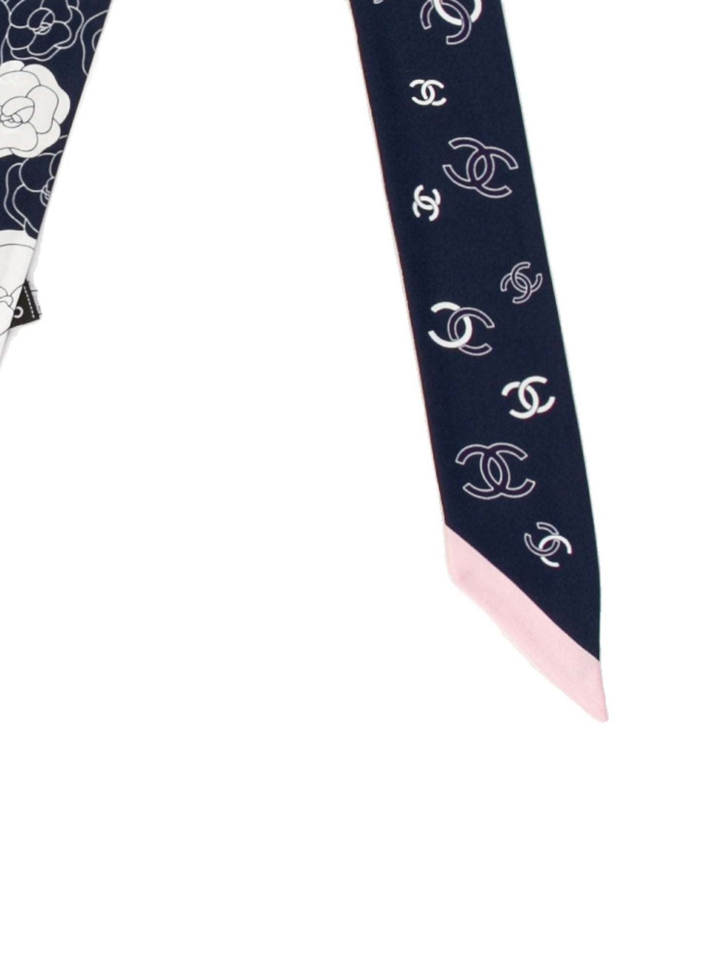 Chanel Silk Interlocking CC Logo Bandeau