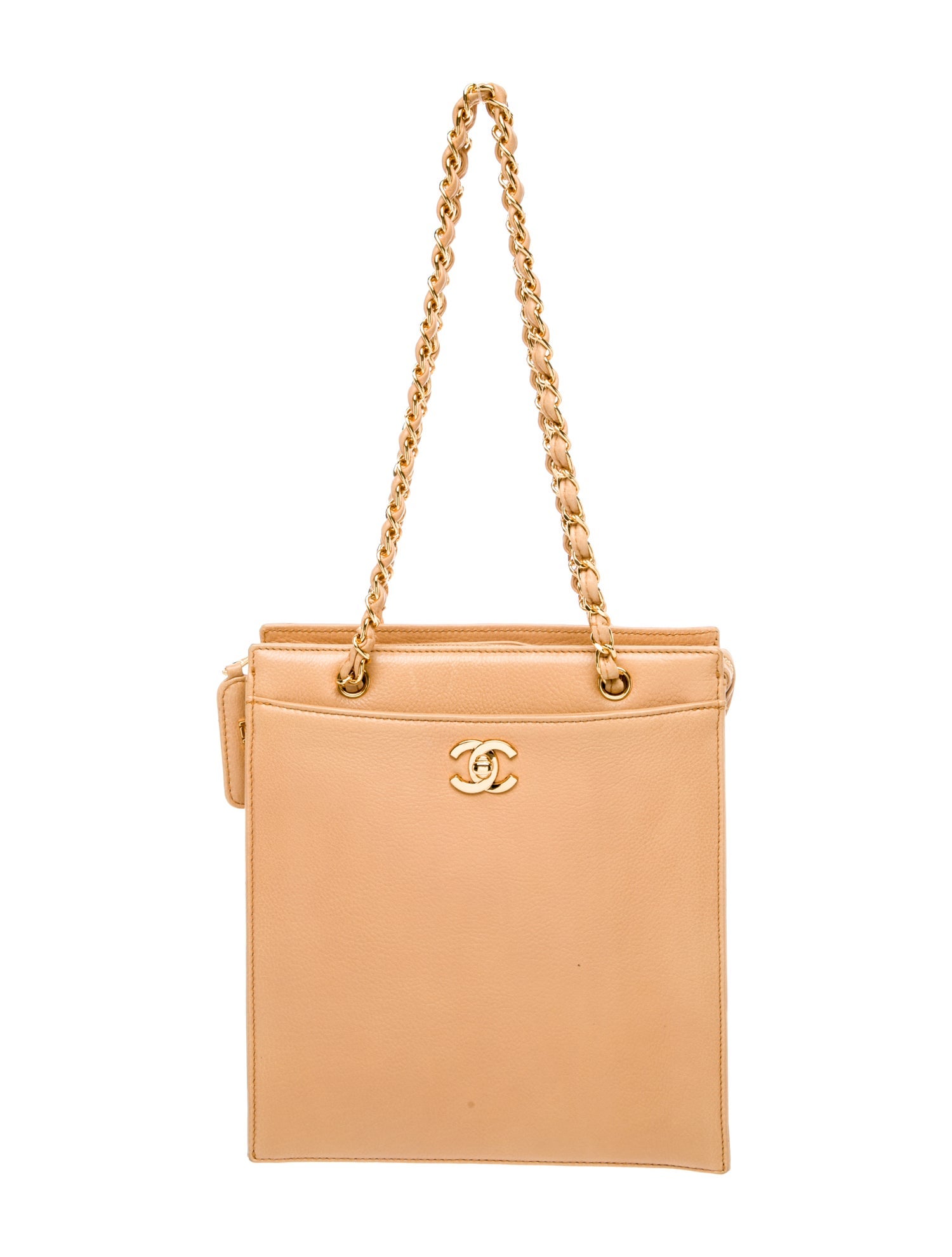 Chanel Vintage Leather CC Small Tote