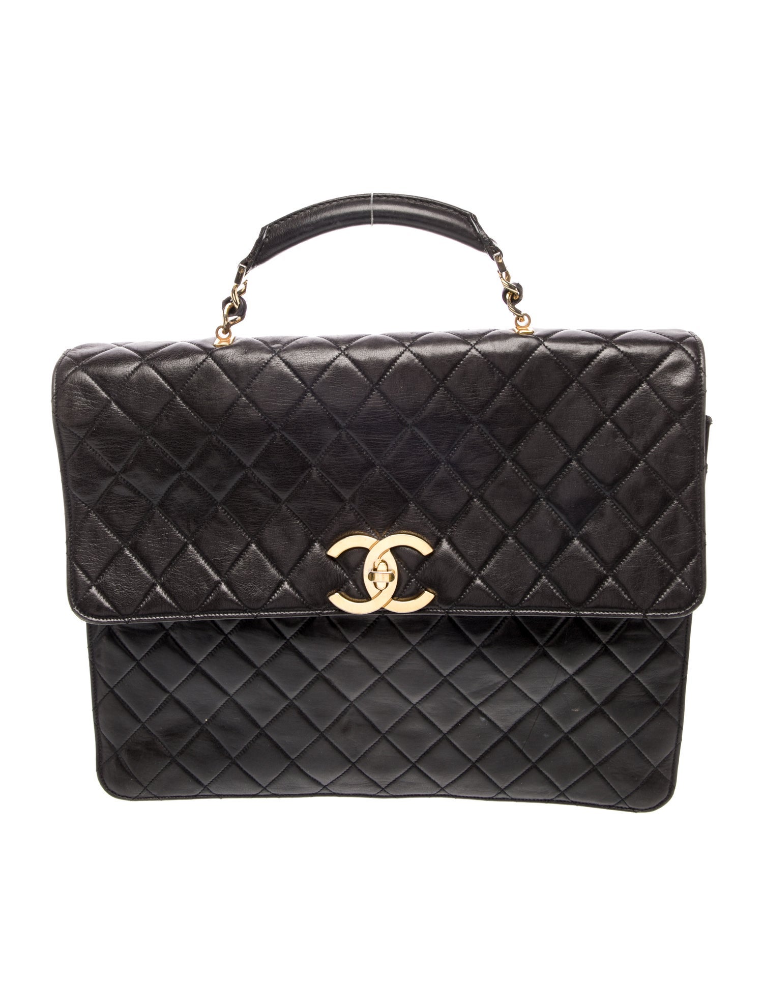 Chanel Quilted CC Briefcase