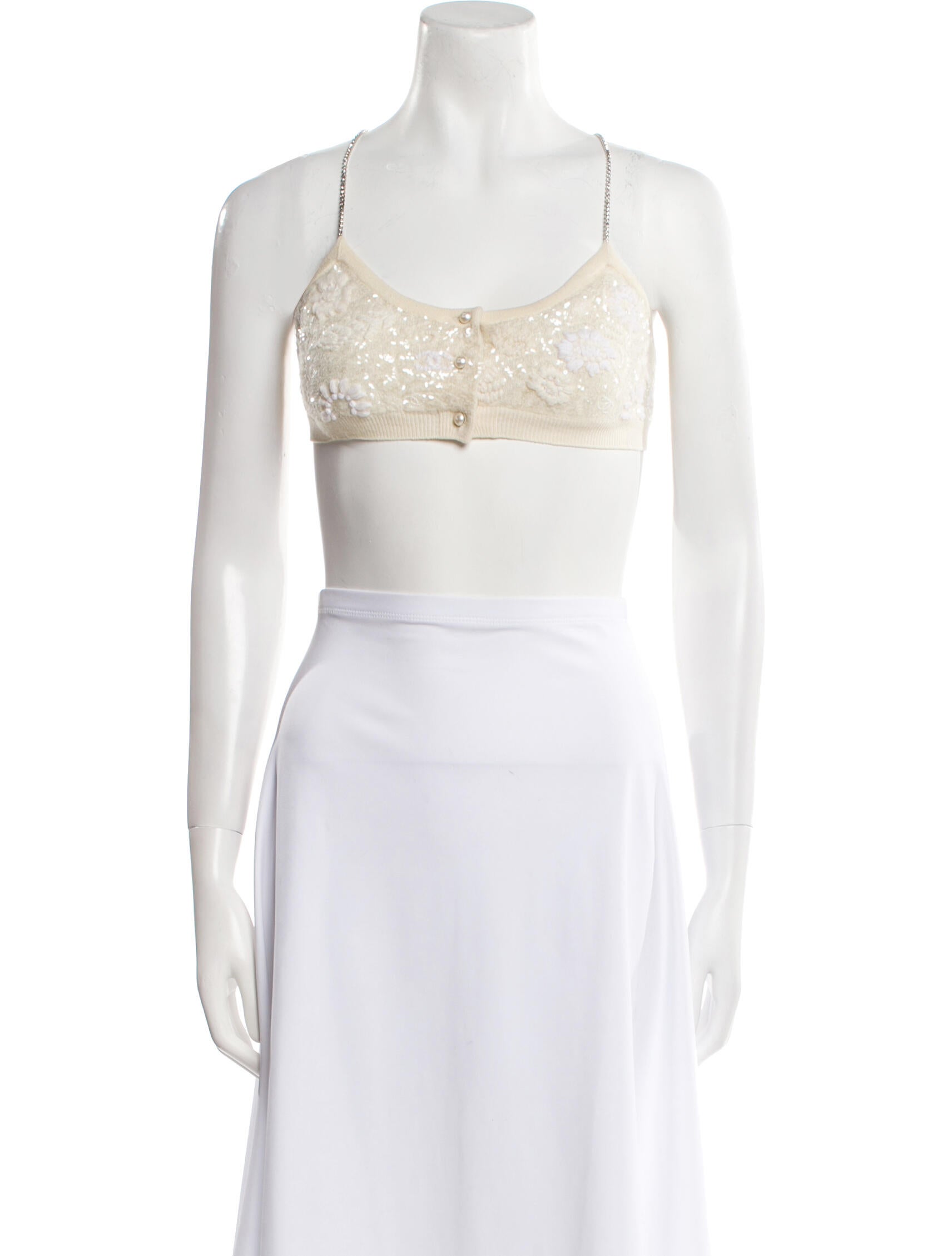 Chanel 2021 Cashmere Crop Top