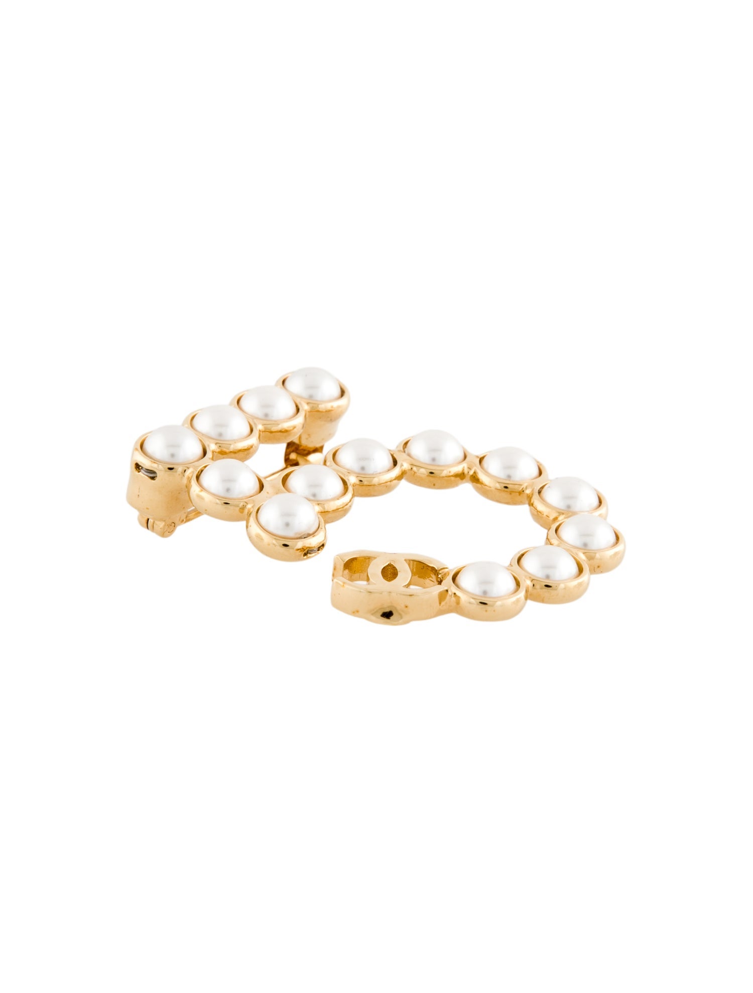 Chanel 2024 Faux Pearl CC No. 5 Brooch