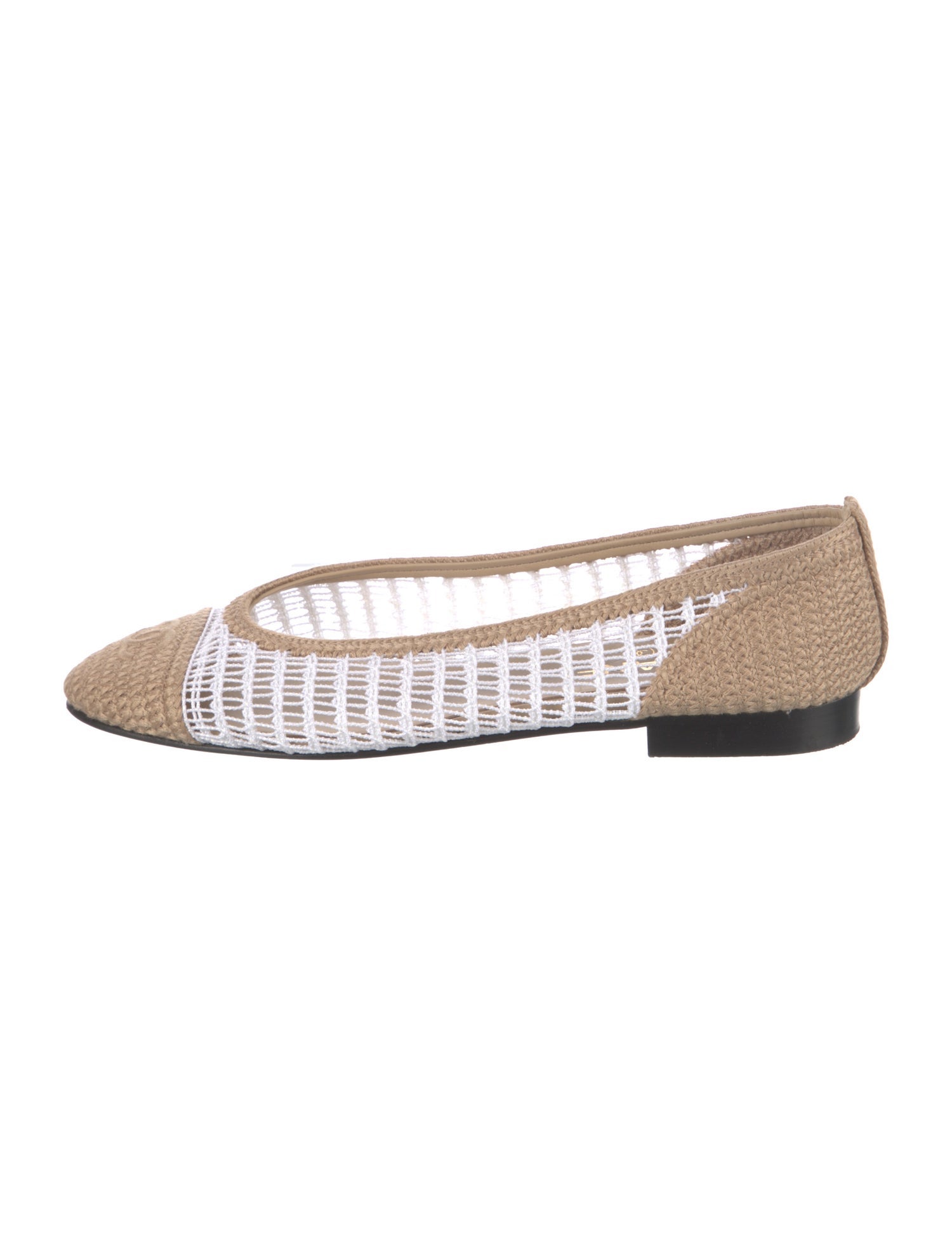 Chanel 2025 Interlocking CC Logo Ballet Flats