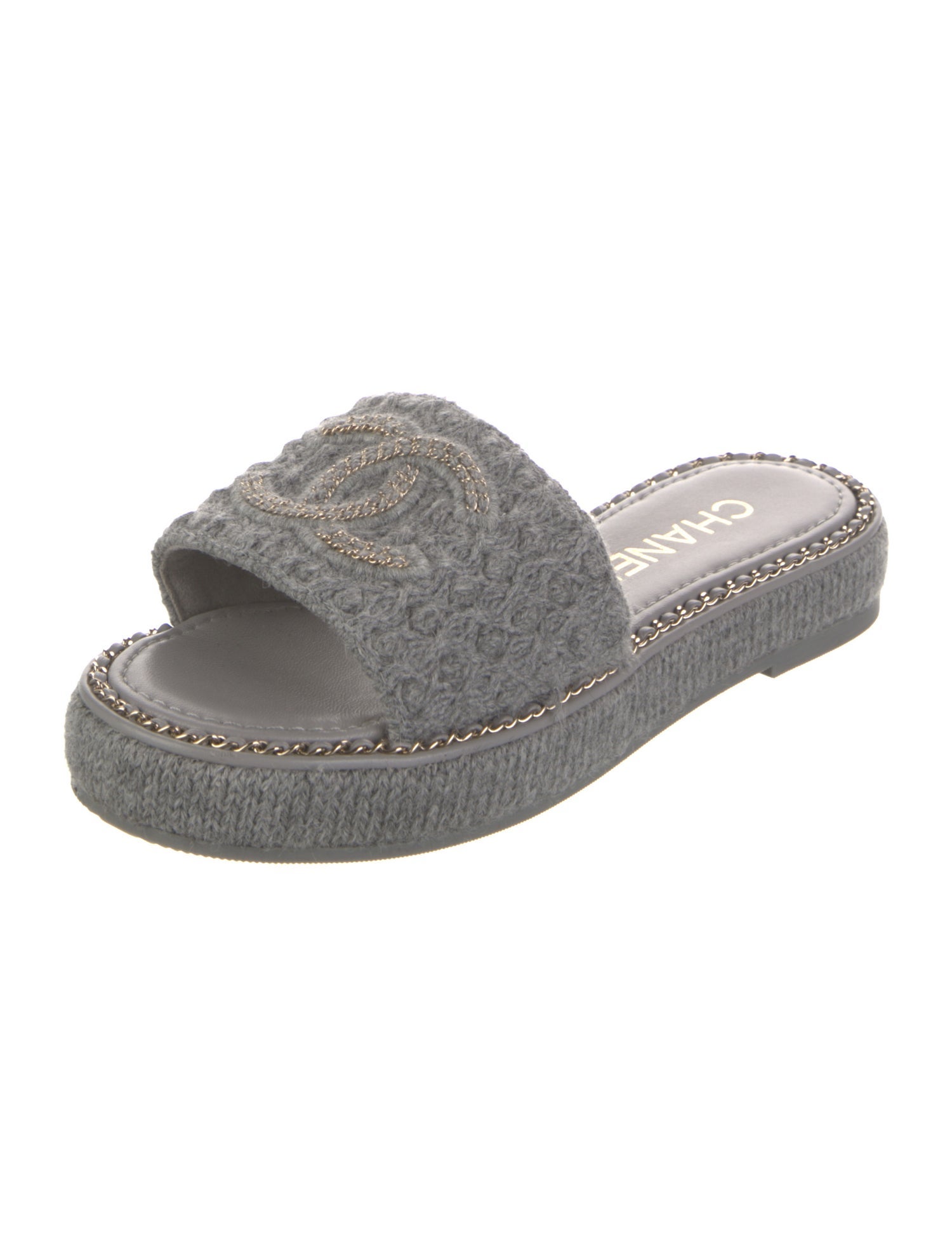 Chanel 2024 Interlocking CC Logo Espadrilles