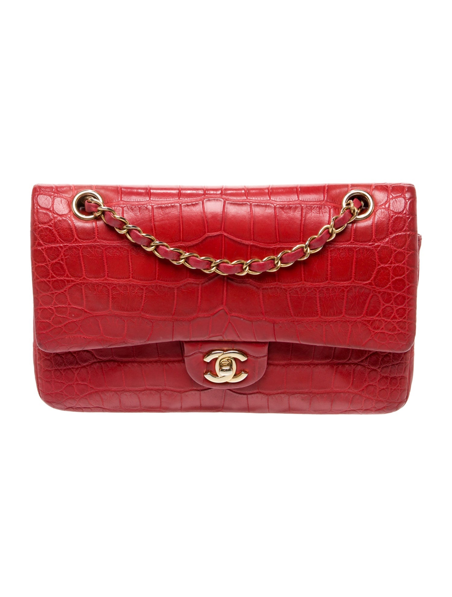 Chanel Classic Alligator Medium Double Flap Bag