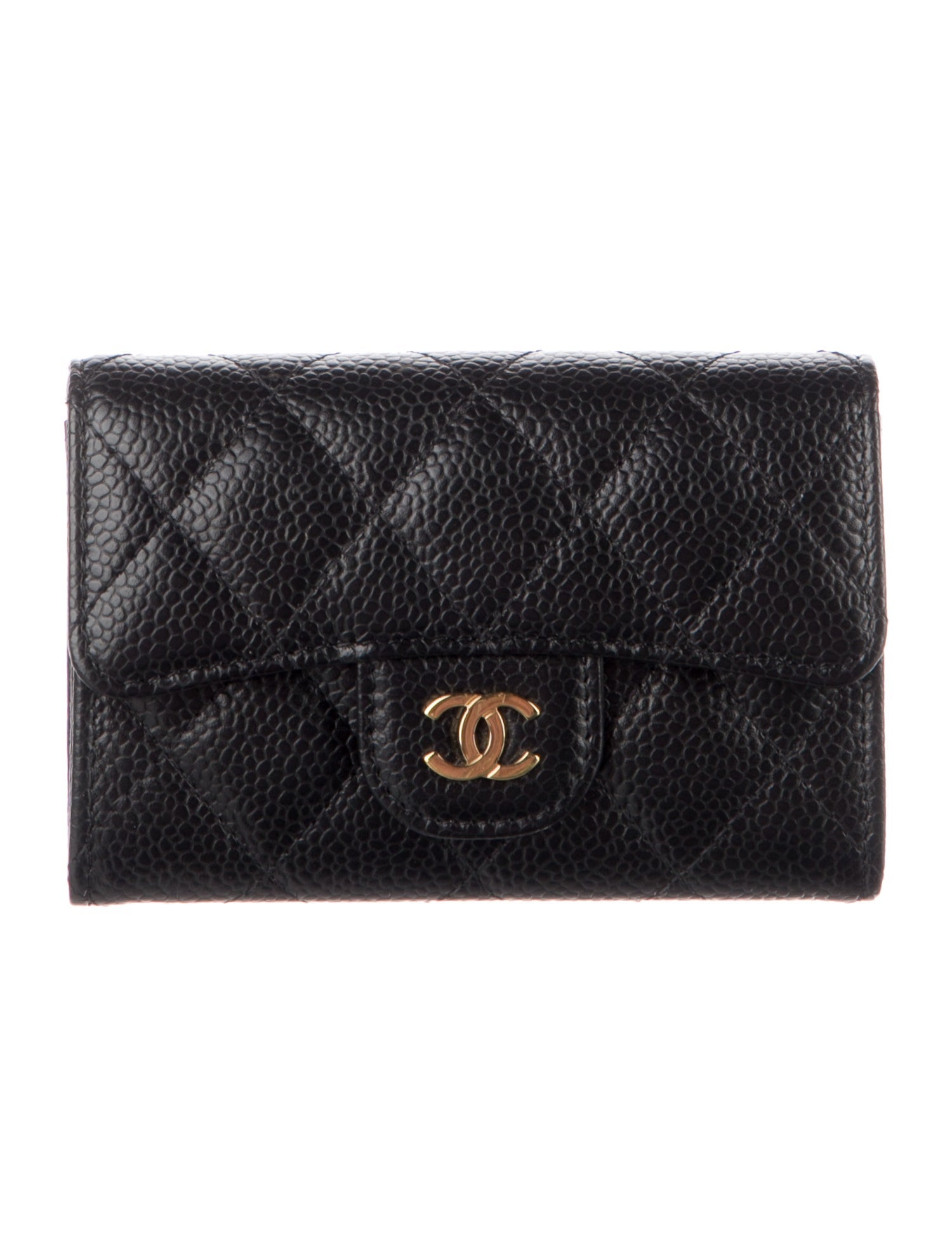 Chanel 2021 Interlocking CC Logo Trifold Wallet